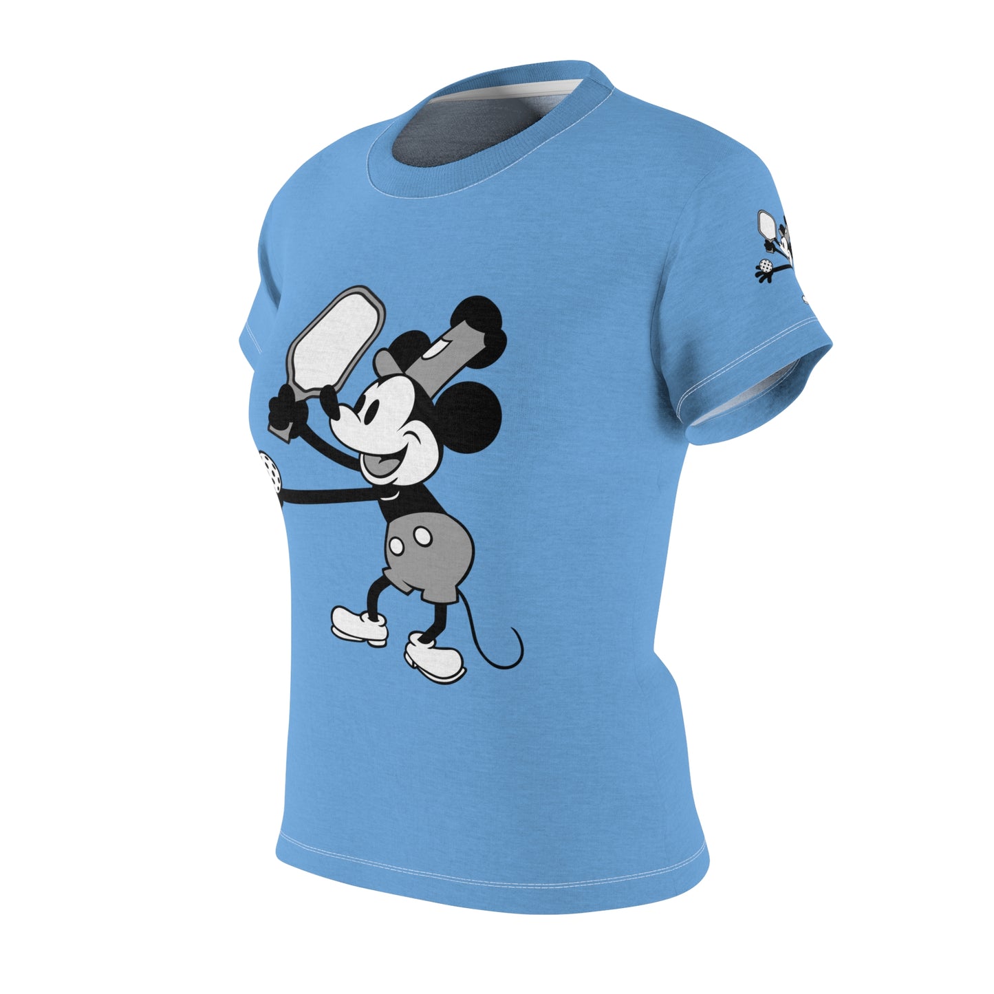 Steamboat Mickey Pickleball Blue Tee Shirt