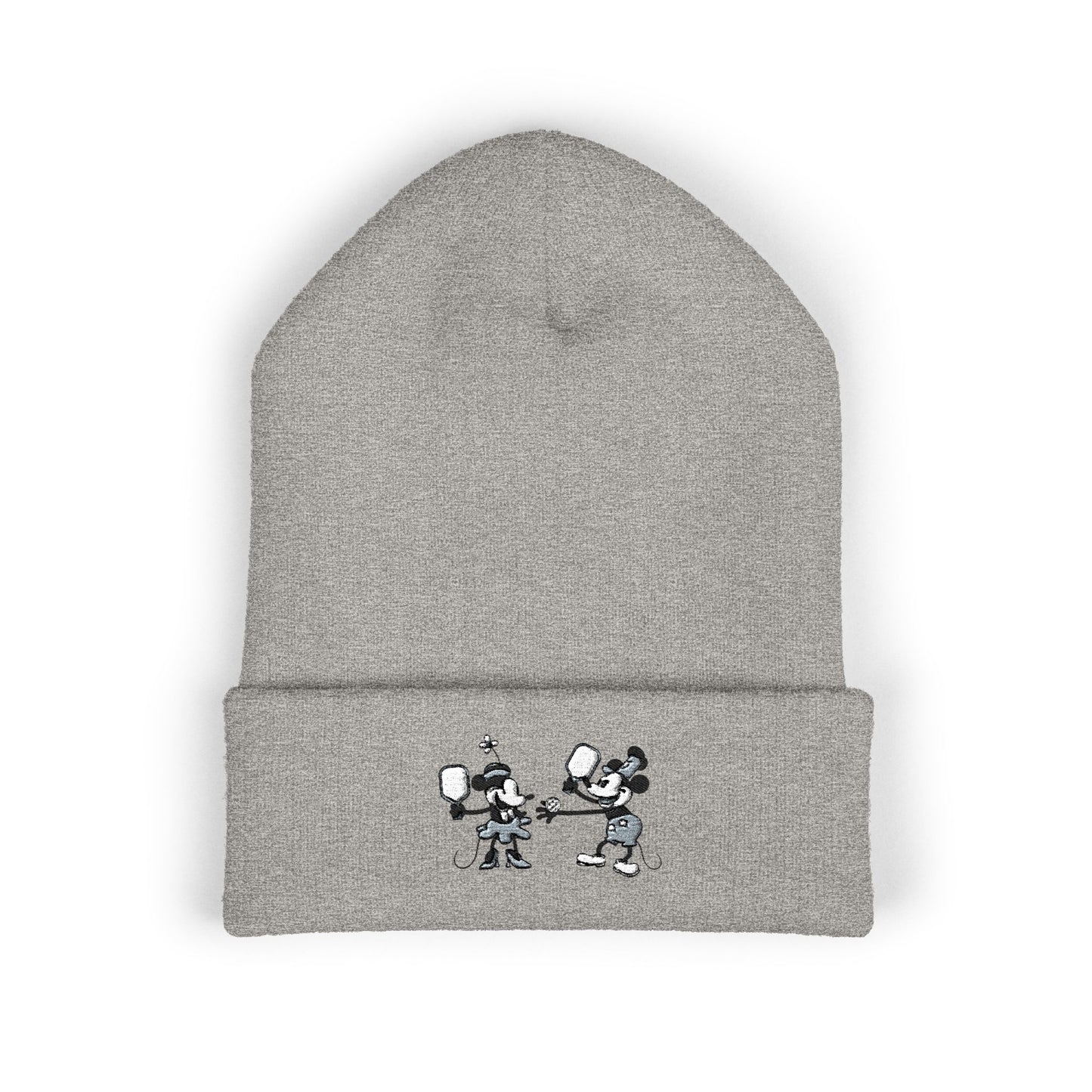 Steamboat Mickey Pickleball Embroidered Cuffed Beanie Hat