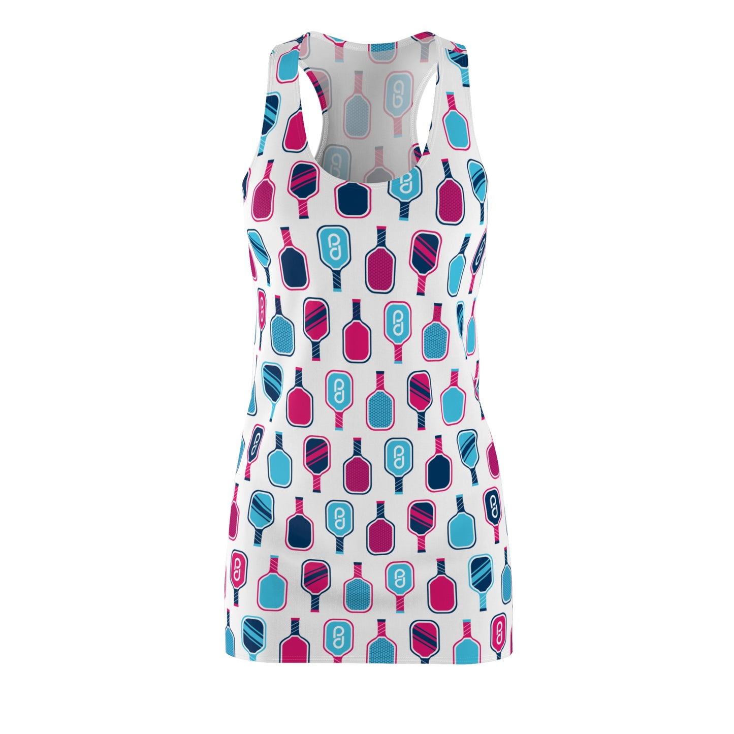 1965 Pickleball Paddles Women's Cut & Sew Racerback Dress