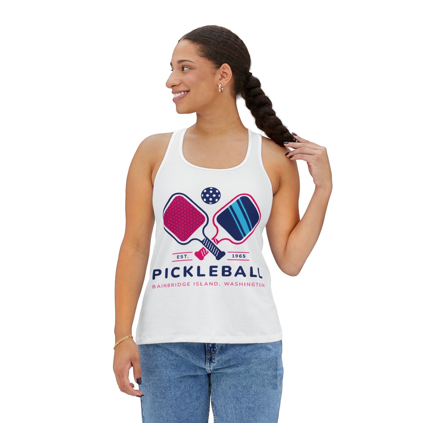 1965 Pickleball Double Paddles Women's Tank Top