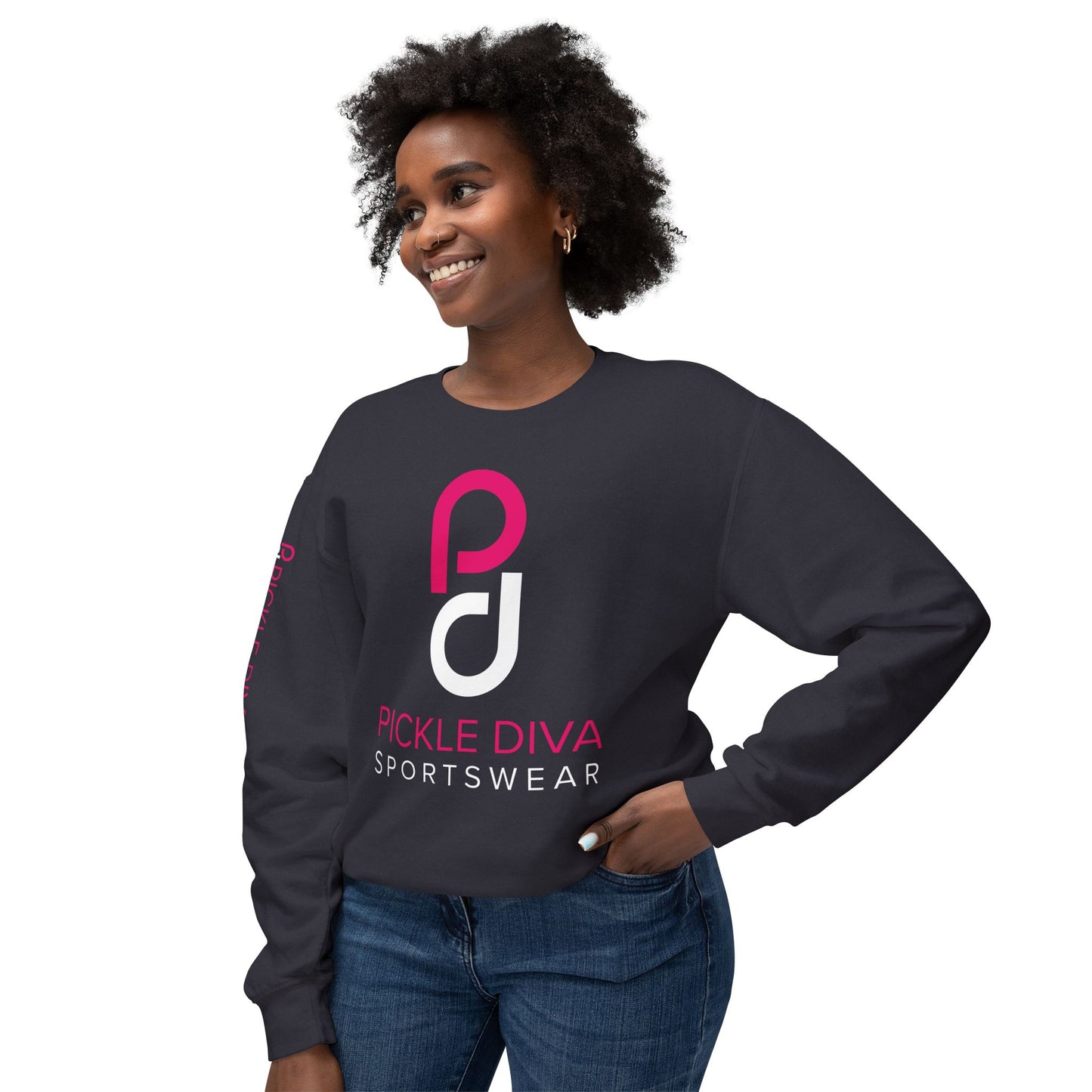 Pickleball Diva Inner Champion I Unisex Lightweight Crewneck Sweatshirt