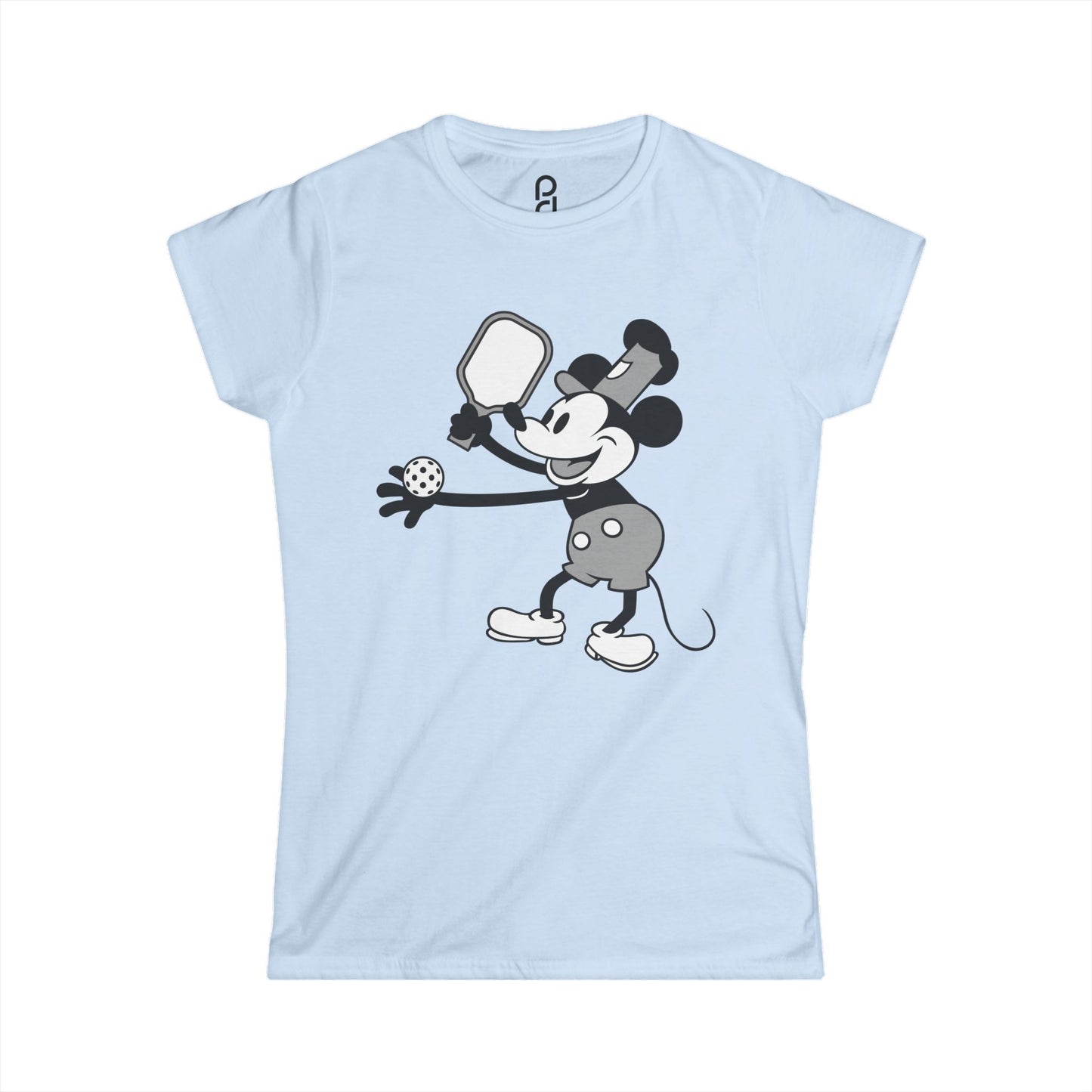 Steamboat Mickey Pickleball Women's Softstyle Tee
