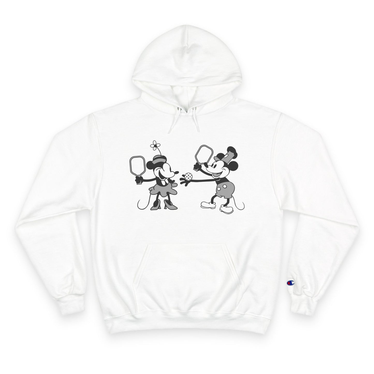 Steamboat Mickey Pickleball Game Unisex Champion Hoodie