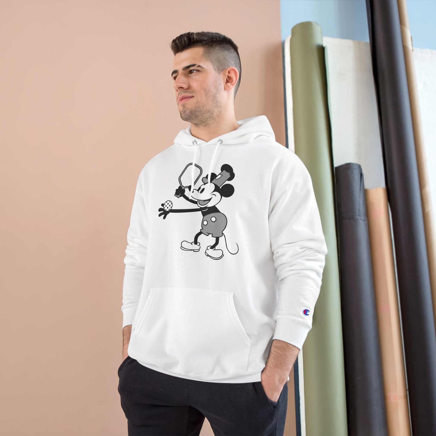 Steamboat Mickey Pickleball Unisex Champion Hoodie
