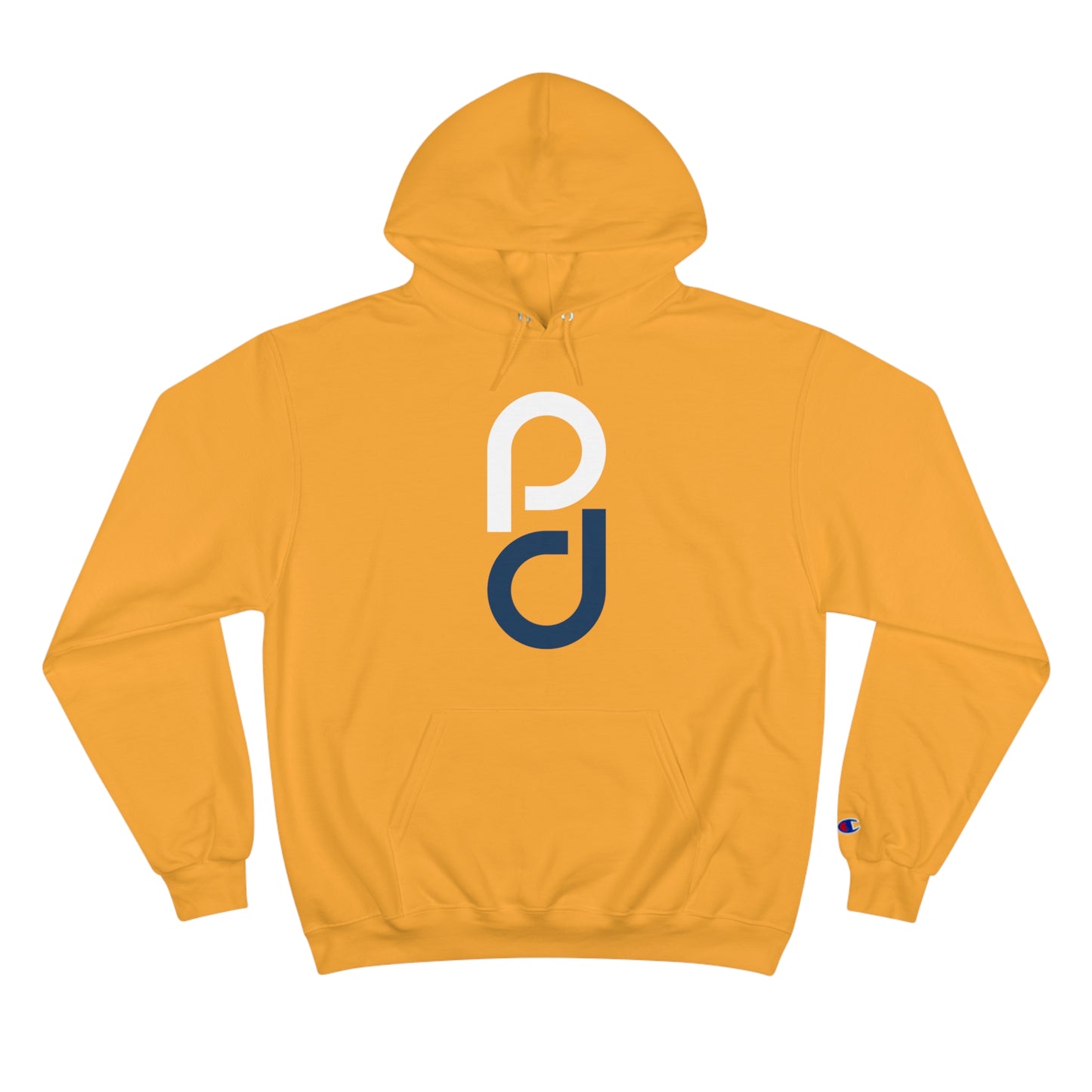 PD Pickleball Blues III – White Blue Champion Hoodie