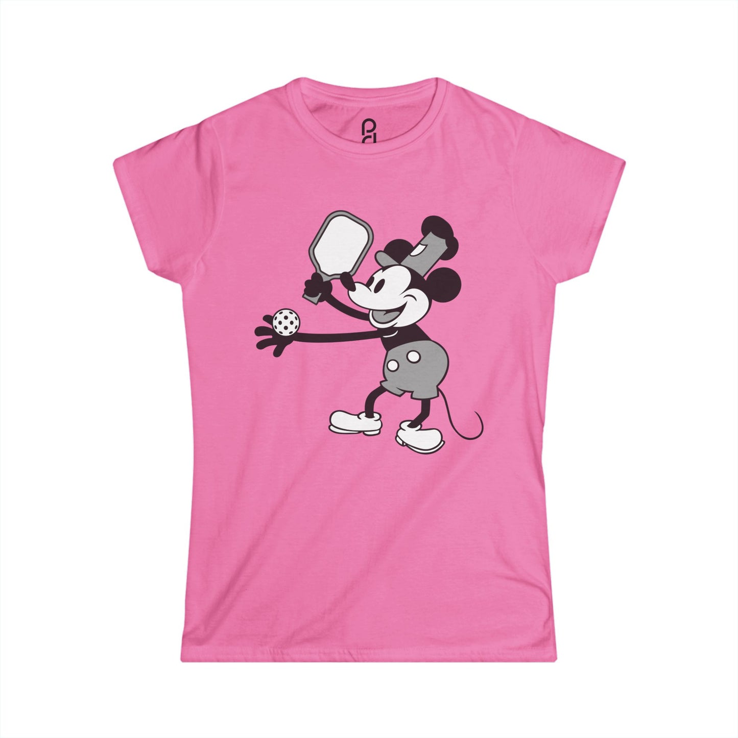 Steamboat Mickey Pickleball Women's Softstyle Tee