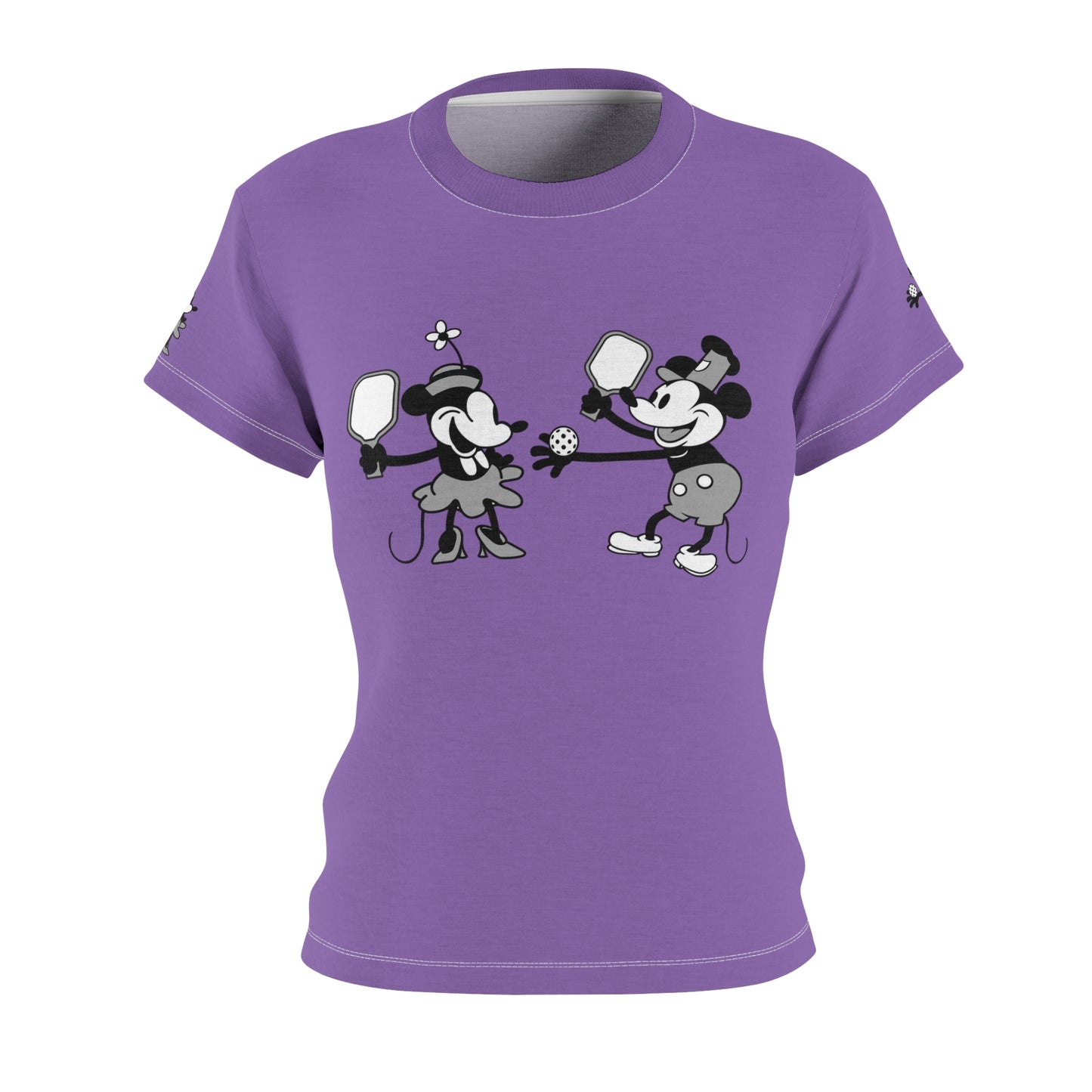 Steamboat Mickey Pickleball Game Purple Tee Shirt
