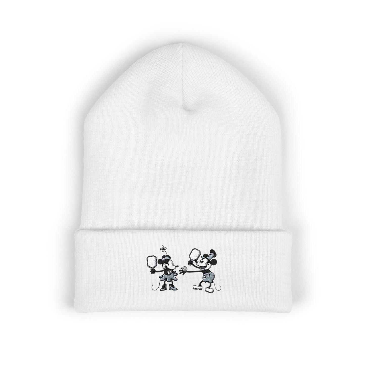 Steamboat Mickey Pickleball Embroidered Cuffed Beanie Hat