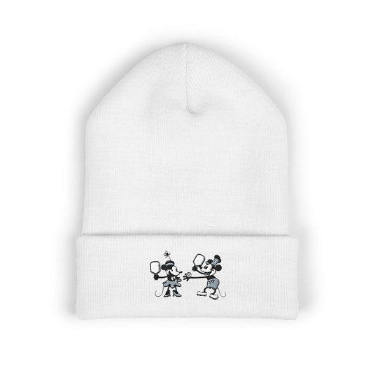 Steamboat Mickey Pickleball Embroidered Cuffed Beanie Hat