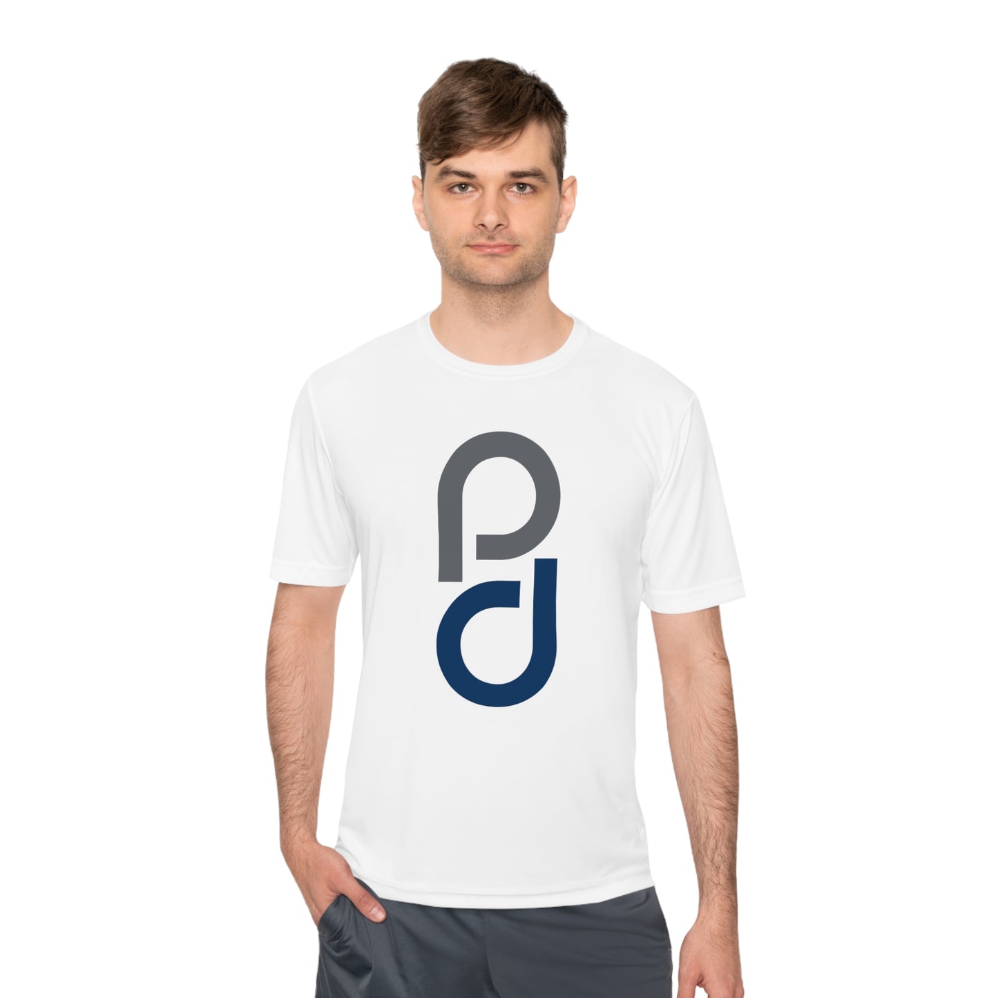 PD Pickleball Blues II - Gray Blue Unisex Moisture Wicking Tee
