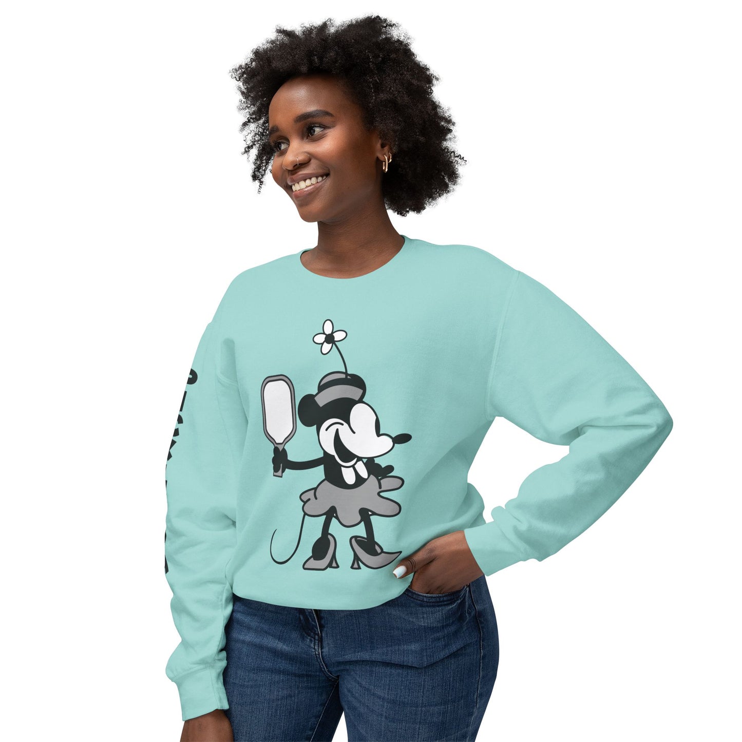 Steamboat Guest Pickleball Unisex Lightweight Crewneck Sweatshirt