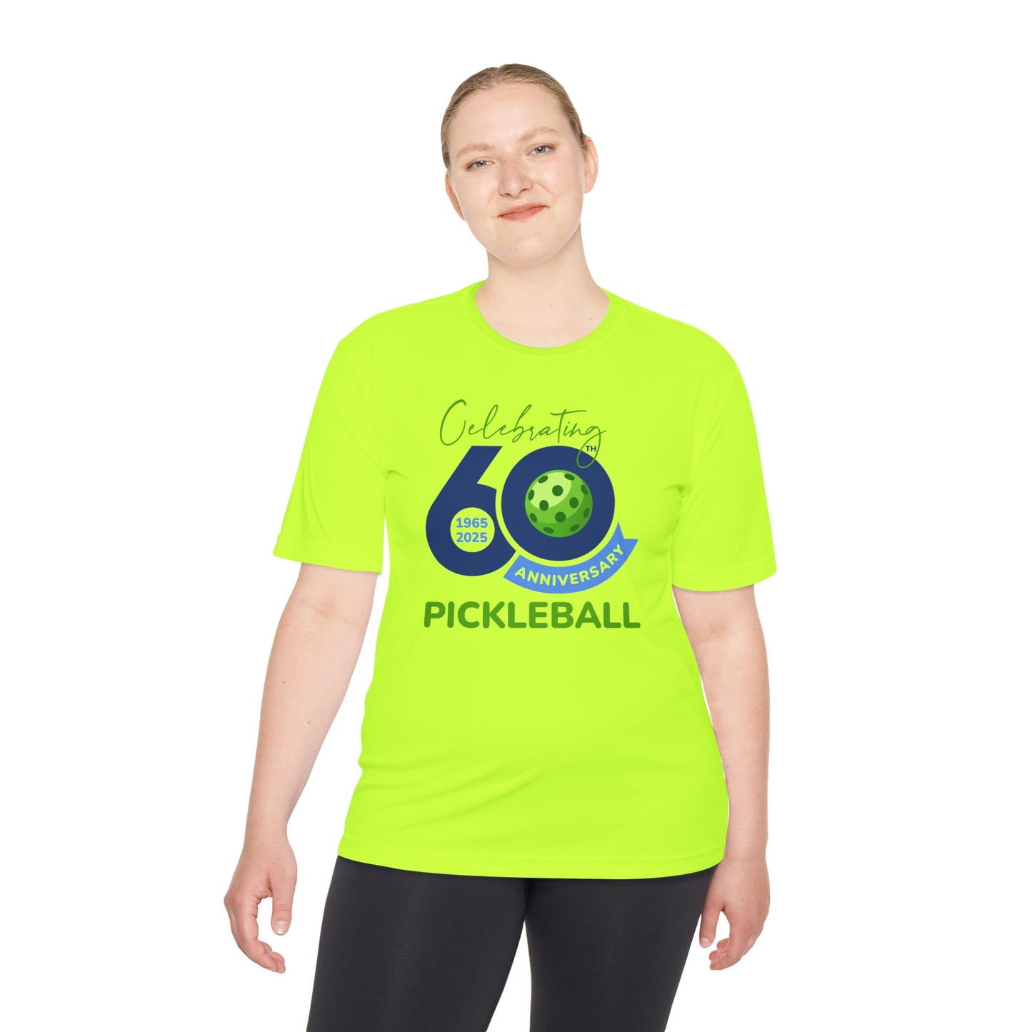 60th Anniversary Pickleball Unisex Moisture Wicking Tee