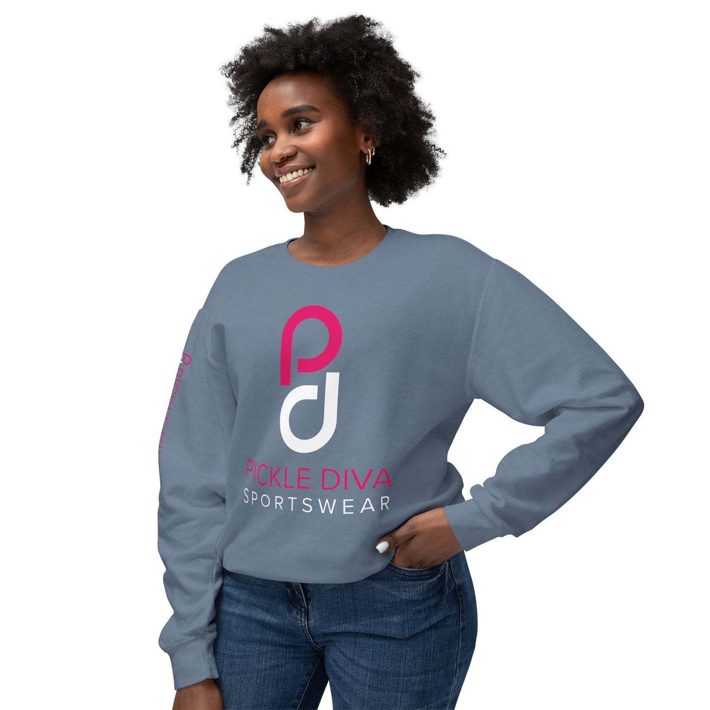 Pickleball Diva Inner Champion I Unisex Lightweight Crewneck Sweatshirt
