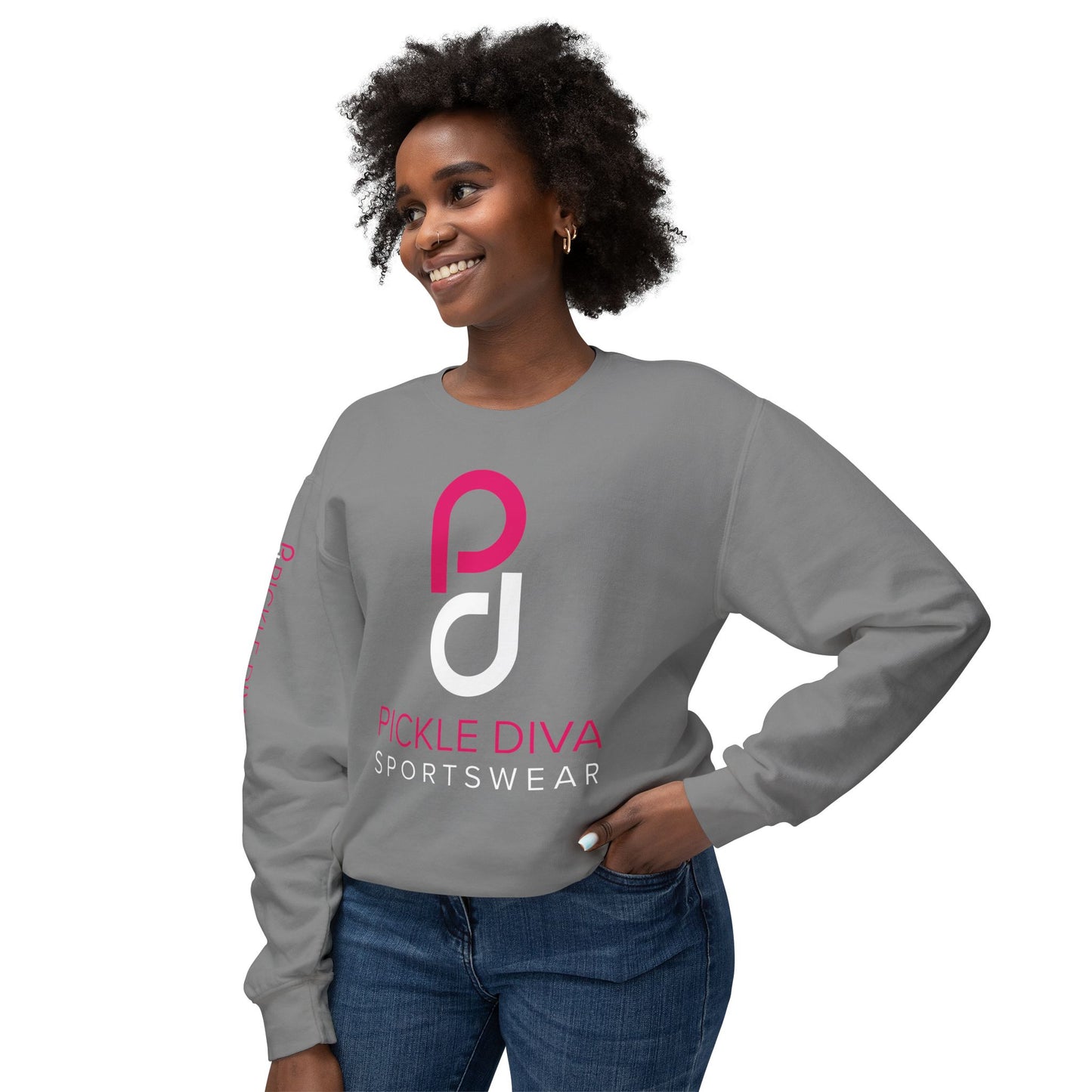 Pickleball Diva Inner Champion I Unisex Lightweight Crewneck Sweatshirt