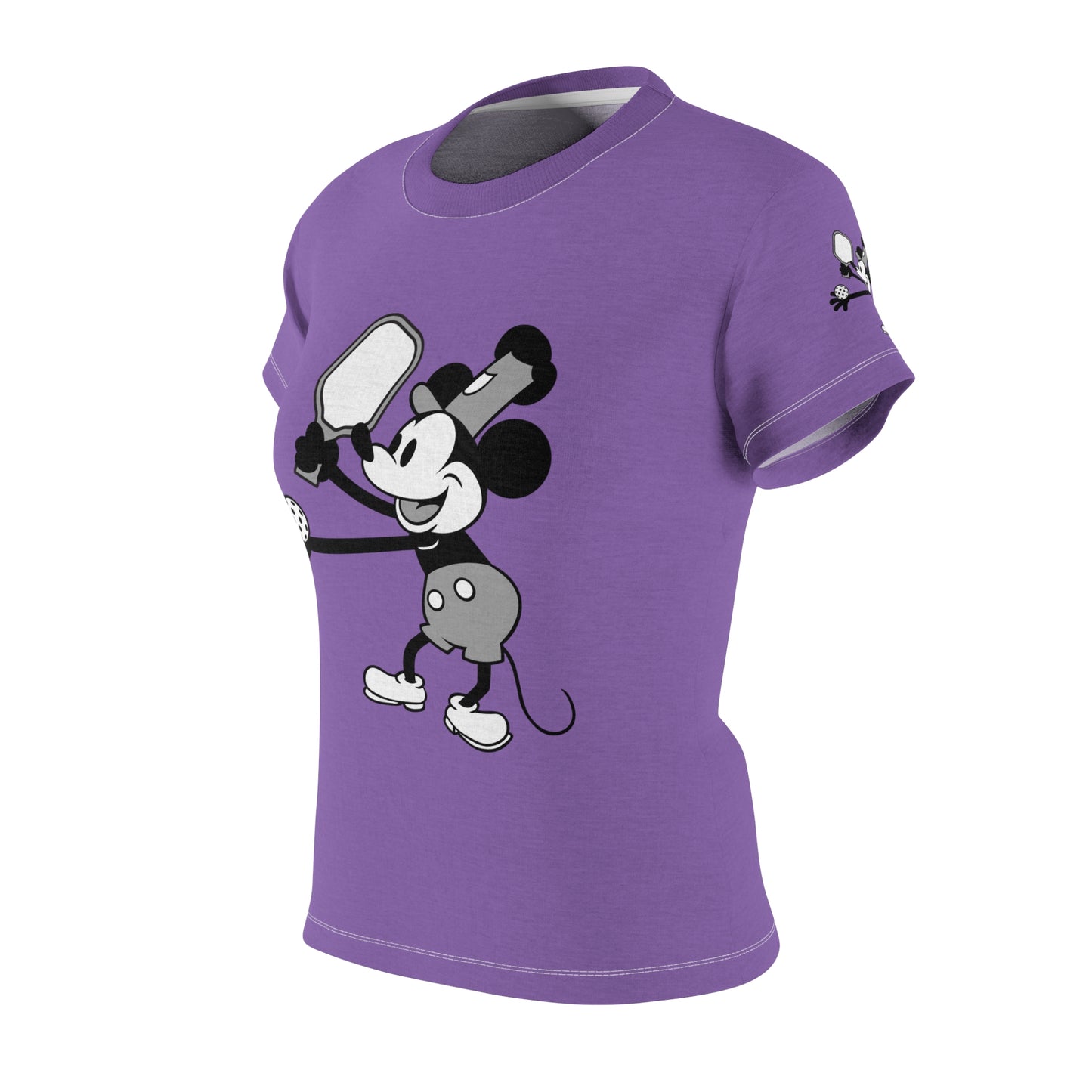 Steamboat Mickey Pickleball Purple Tee Shirt