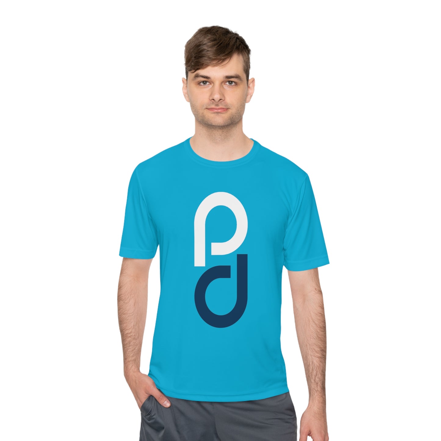 PD Pickleball Blues III - White Blue Unisex Moisture Wicking Tee
