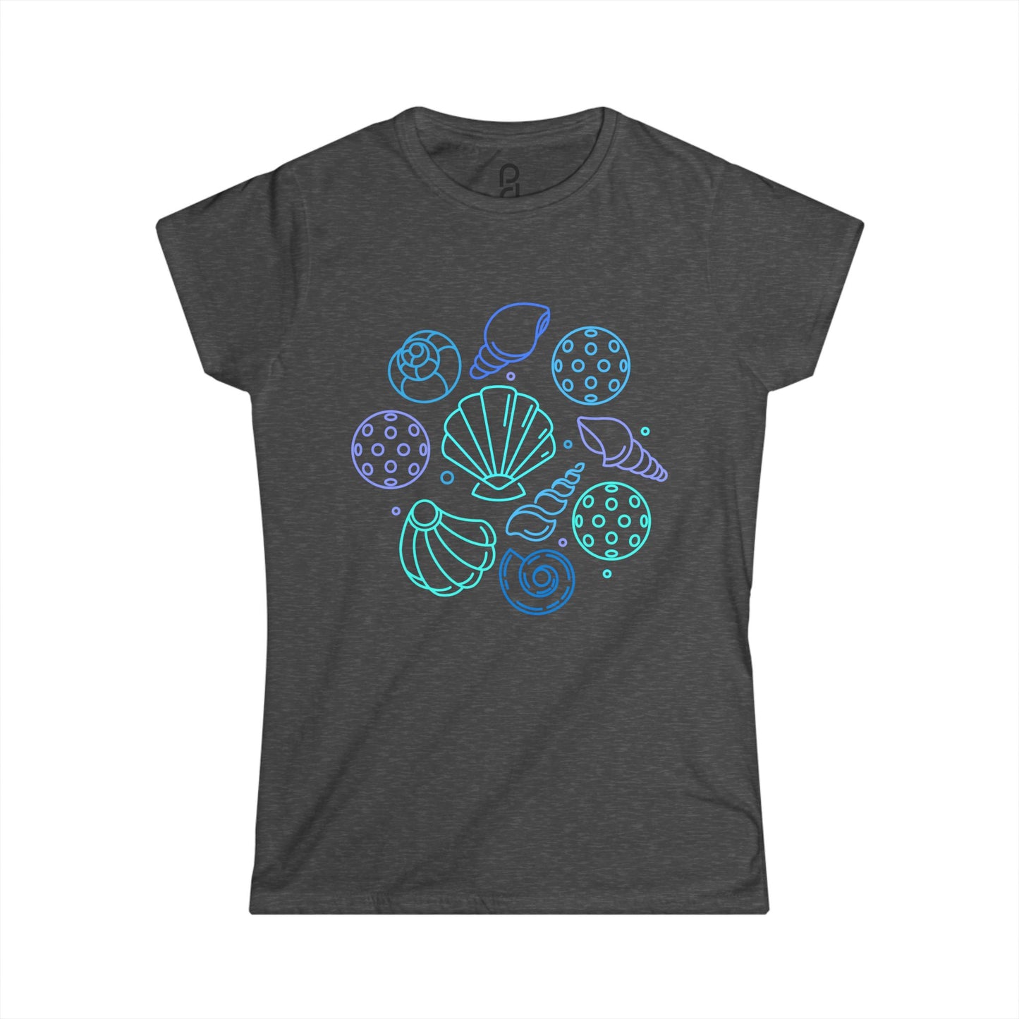 Pickleball Seashells Women's Softstyle Tee