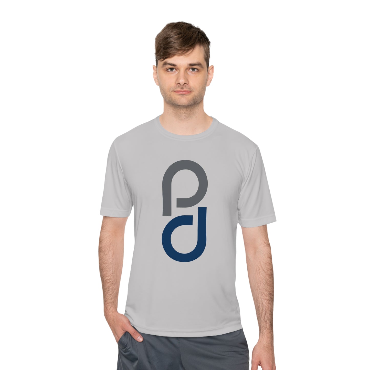 PD Pickleball Blues II - Gray Blue Unisex Moisture Wicking Tee