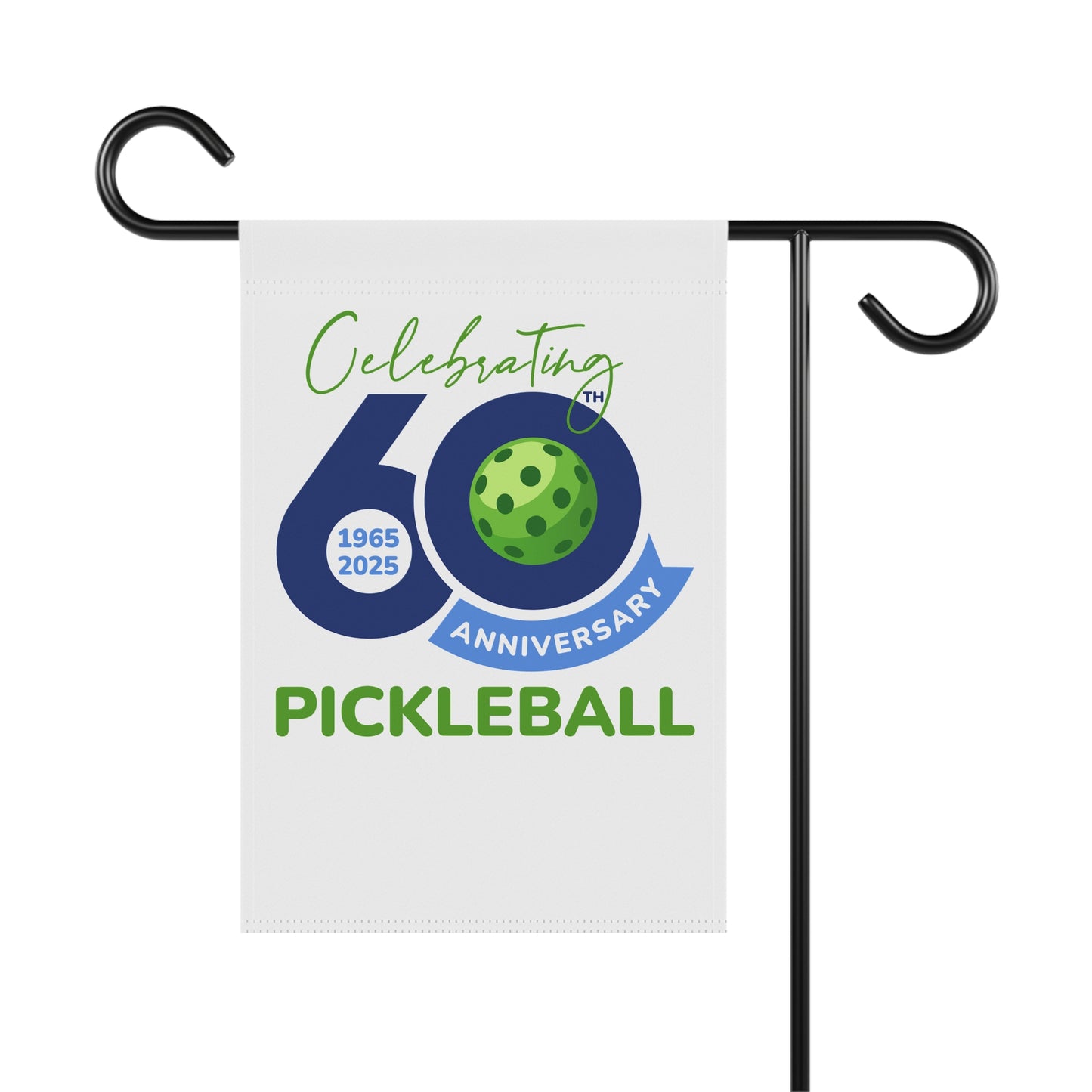 60th Anniversary Pickleball Garden Banner