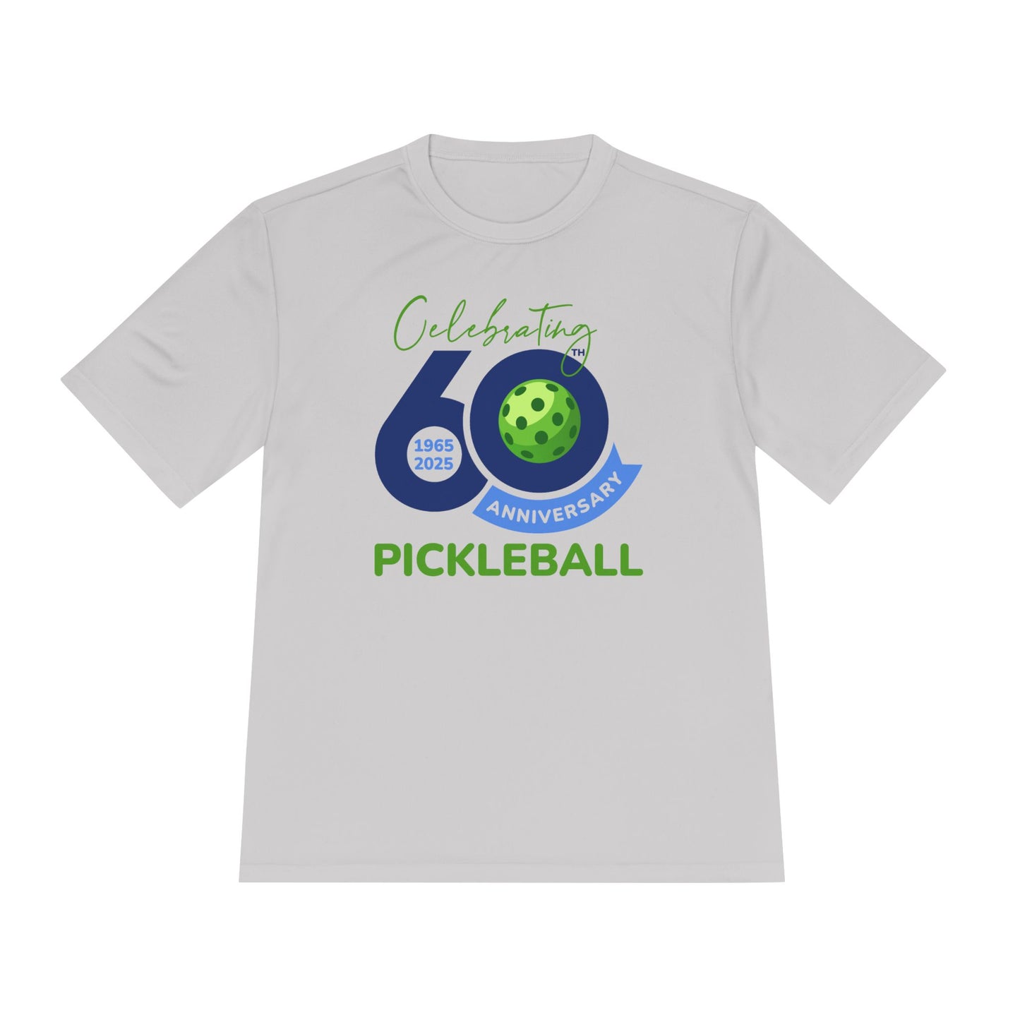 60th Anniversary Pickleball Unisex Moisture Wicking Tee