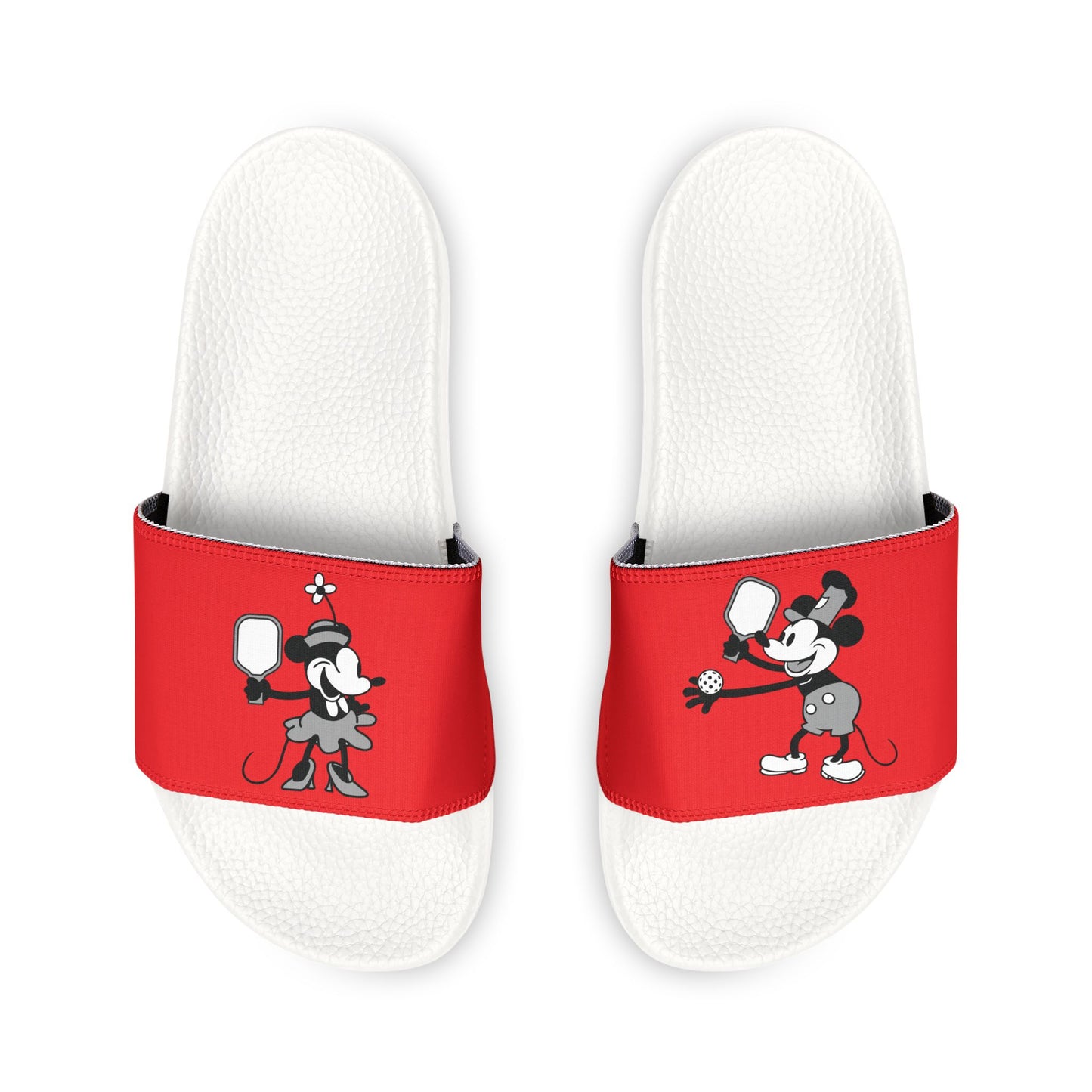 Steamboat Mickey Pickleball Removable-Strap Sandals (Youth) - Red