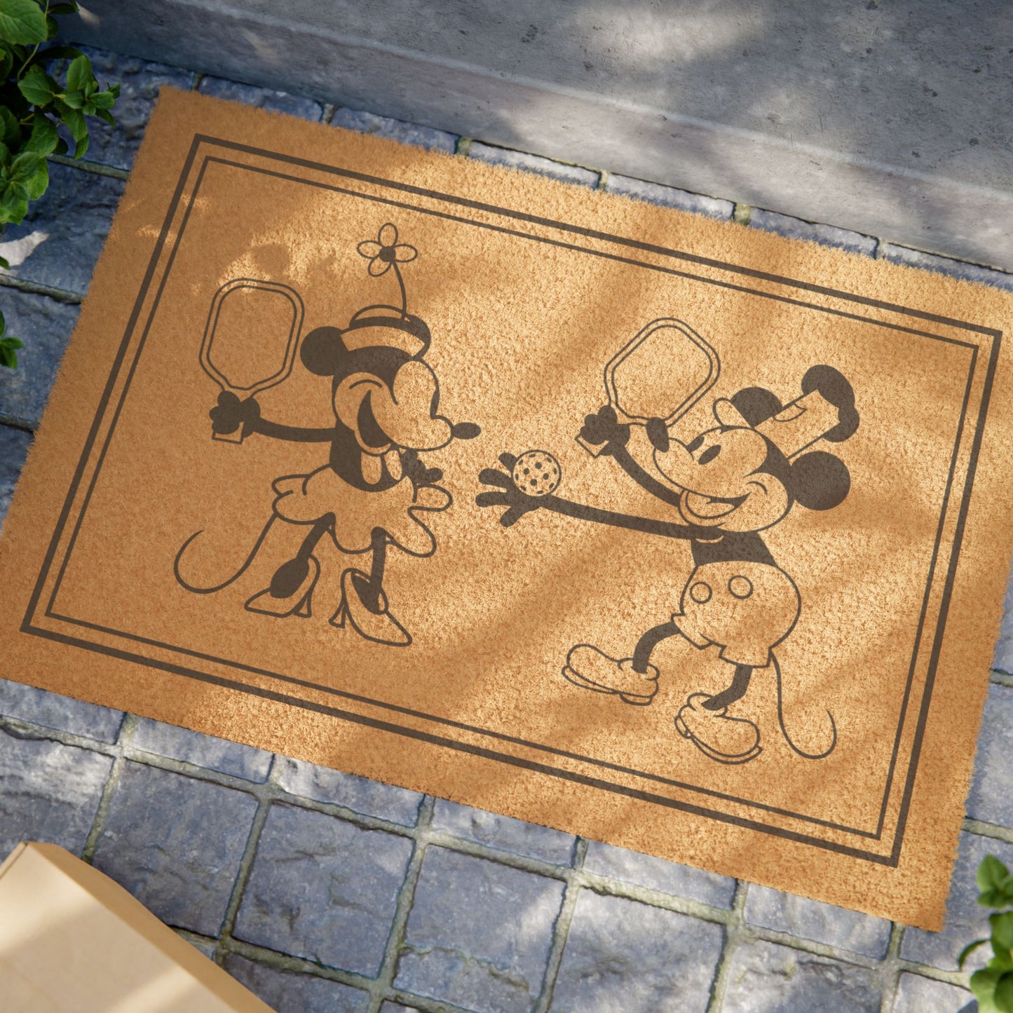 Steamboat Mickey Pickleball Doormat