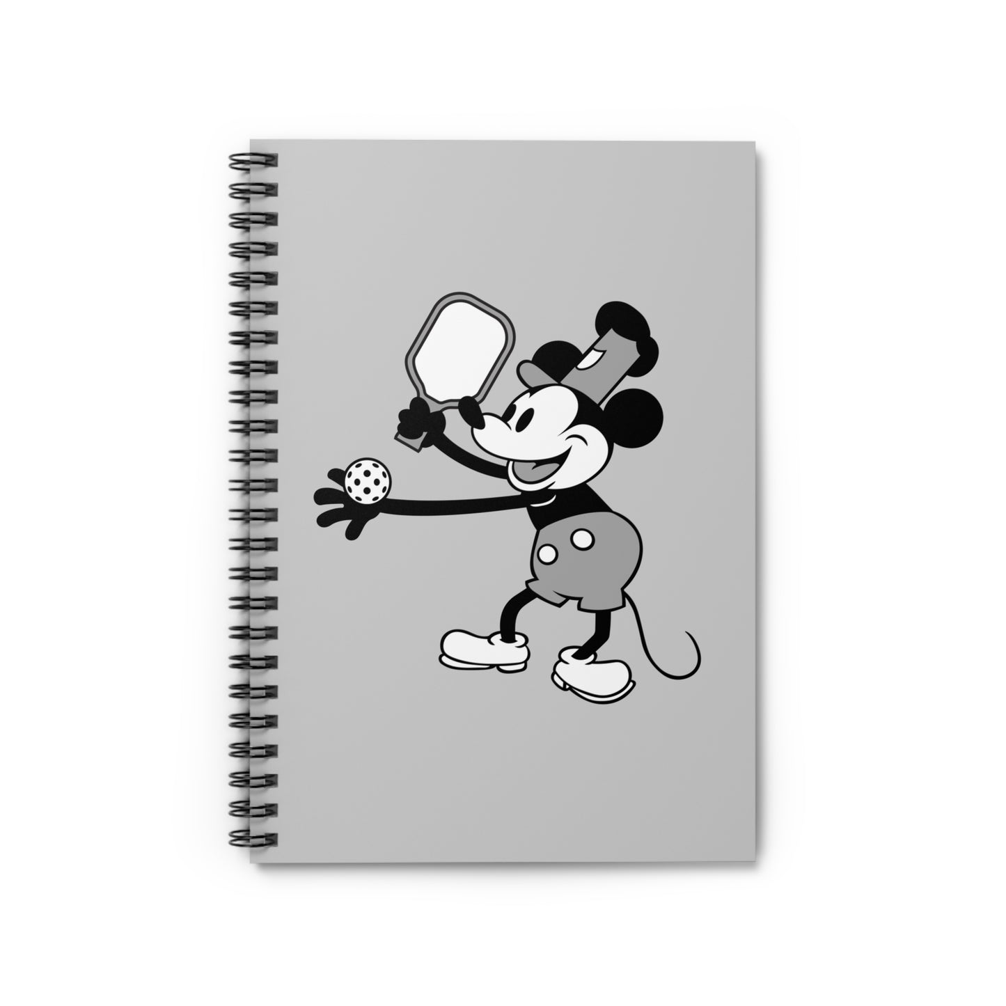 Steamboat Mickey Pickleball Spiral Notebook - Ruled Line