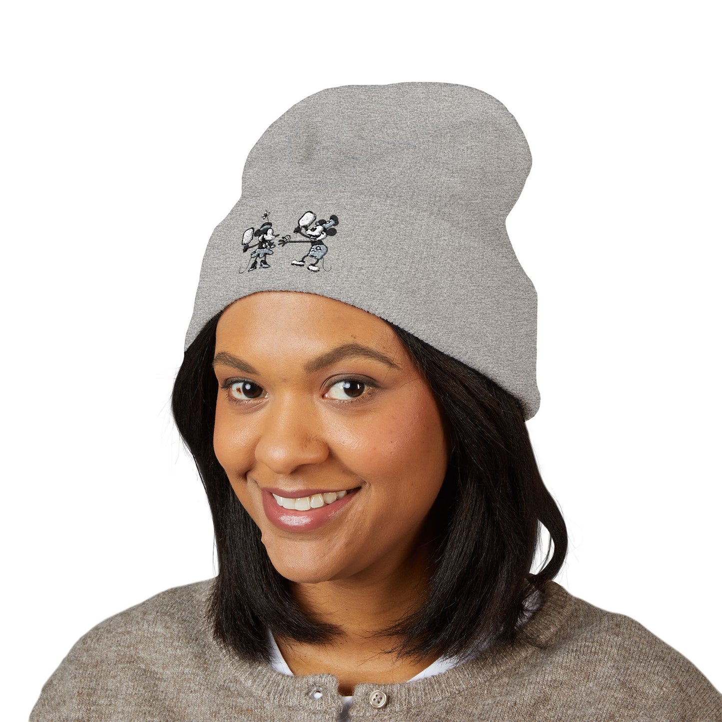 Steamboat Mickey Pickleball Embroidered Cuffed Beanie Hat