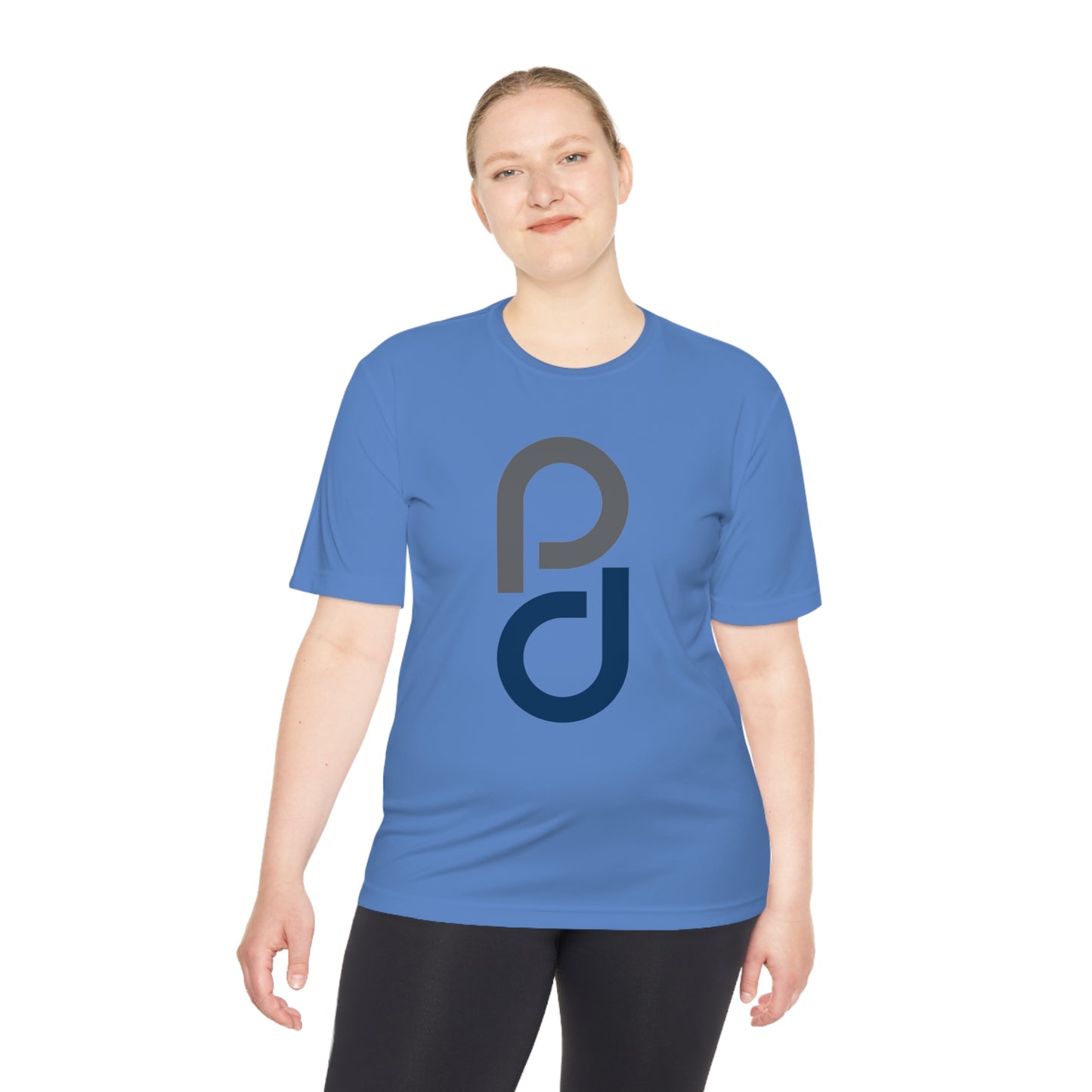 PD Pickleball Blues II - Gray Blue Unisex Moisture Wicking Tee
