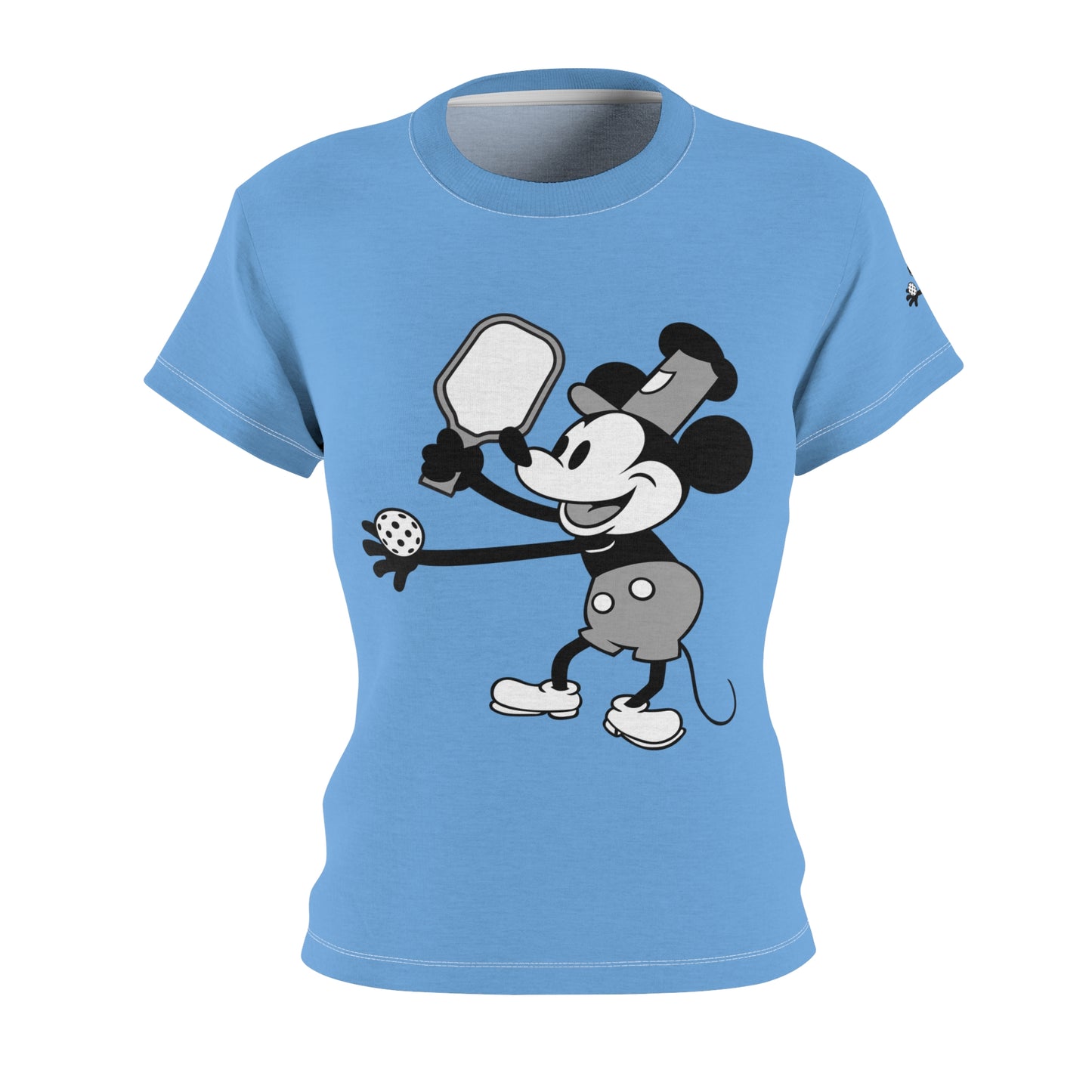 Steamboat Mickey Pickleball Blue Tee Shirt