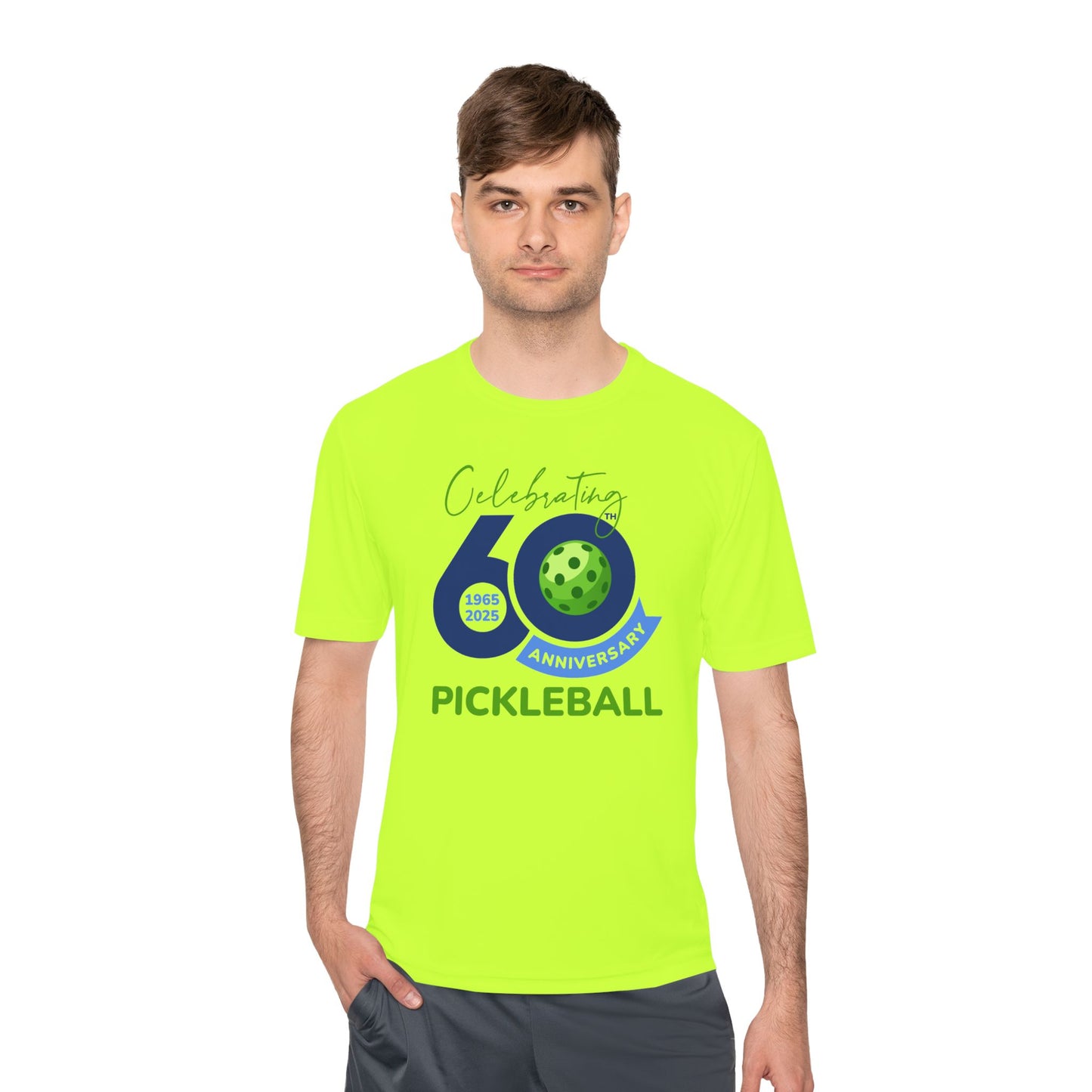 60th Anniversary Pickleball Unisex Moisture Wicking Tee