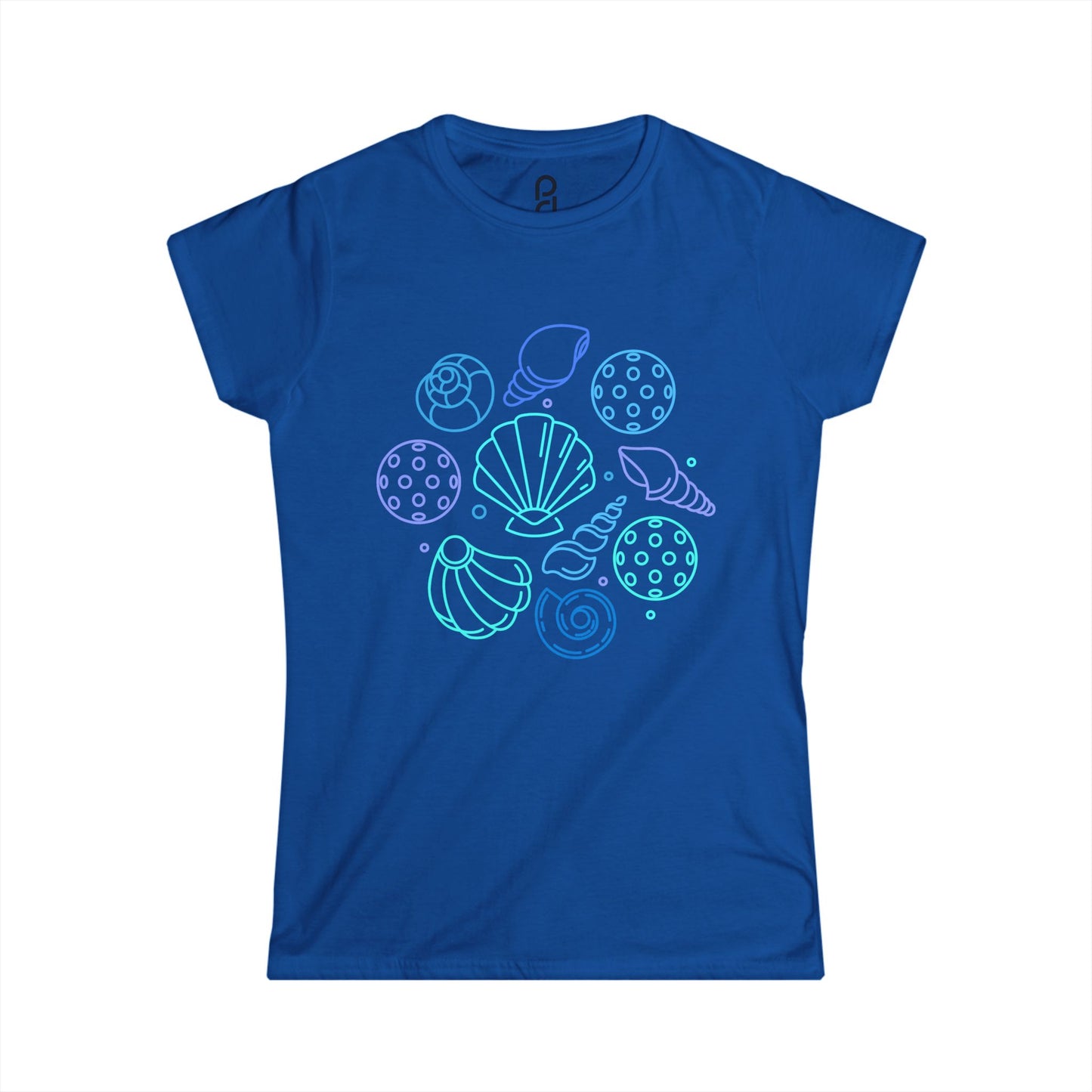 Pickleball Seashells Women's Softstyle Tee
