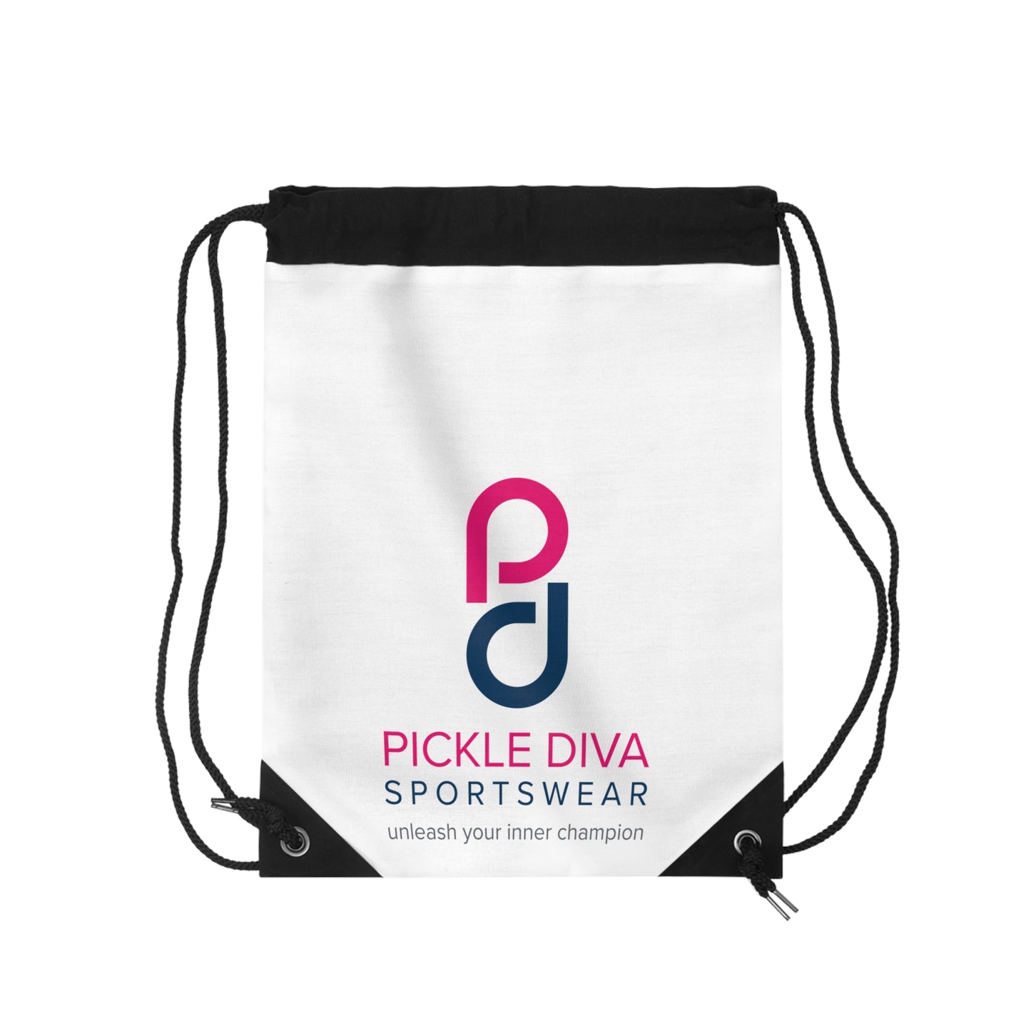 Pickleball Diva Inner Champion I Drawstring Bag