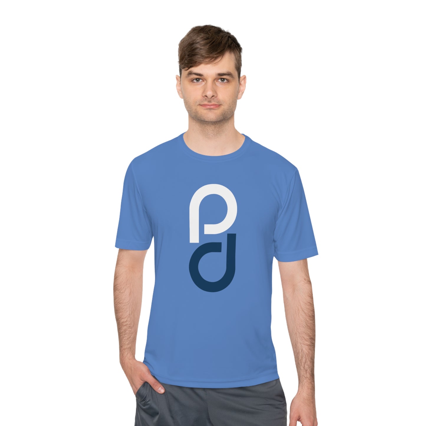 PD Pickleball Blues III - White Blue Unisex Moisture Wicking Tee