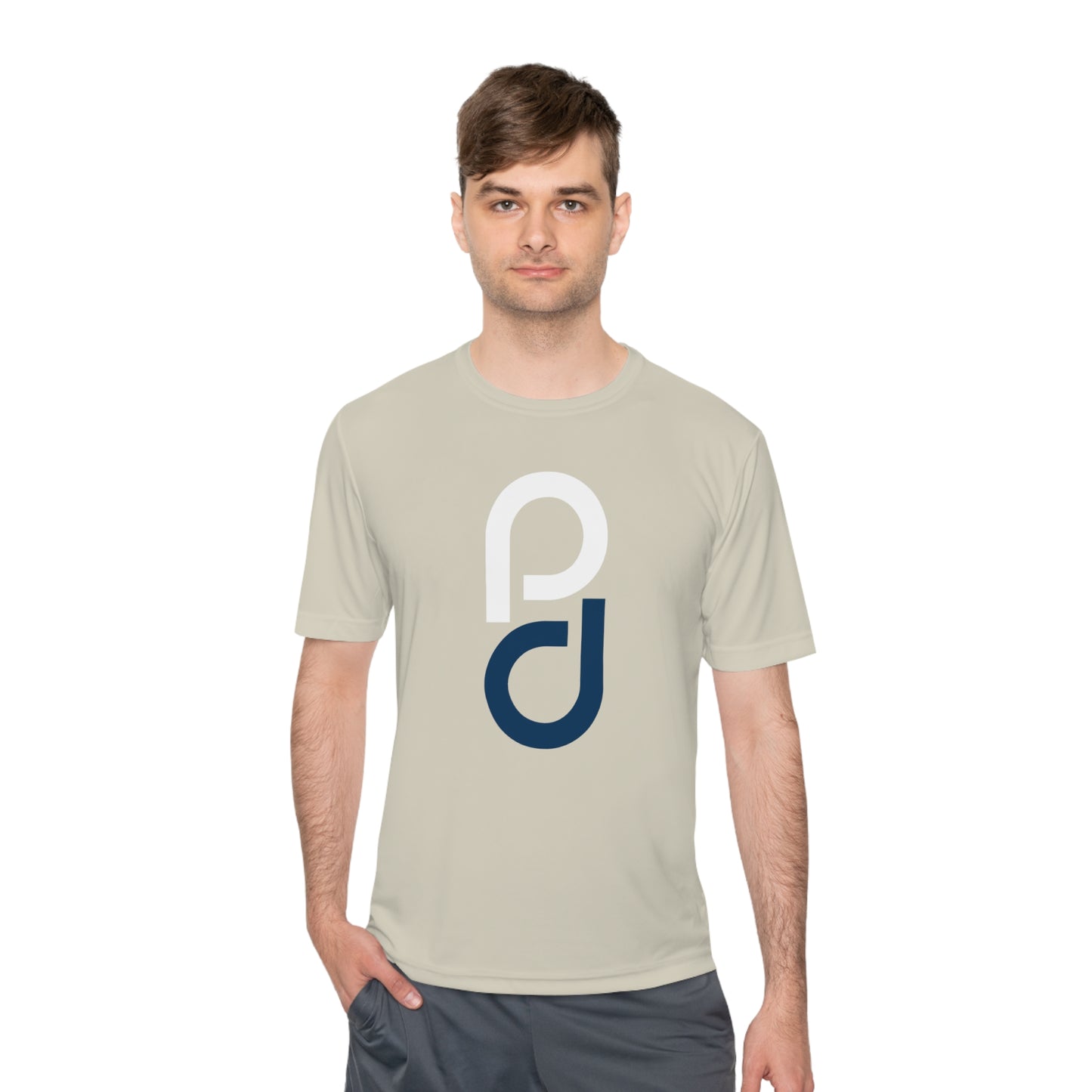PD Pickleball Blues III - White Blue Unisex Moisture Wicking Tee