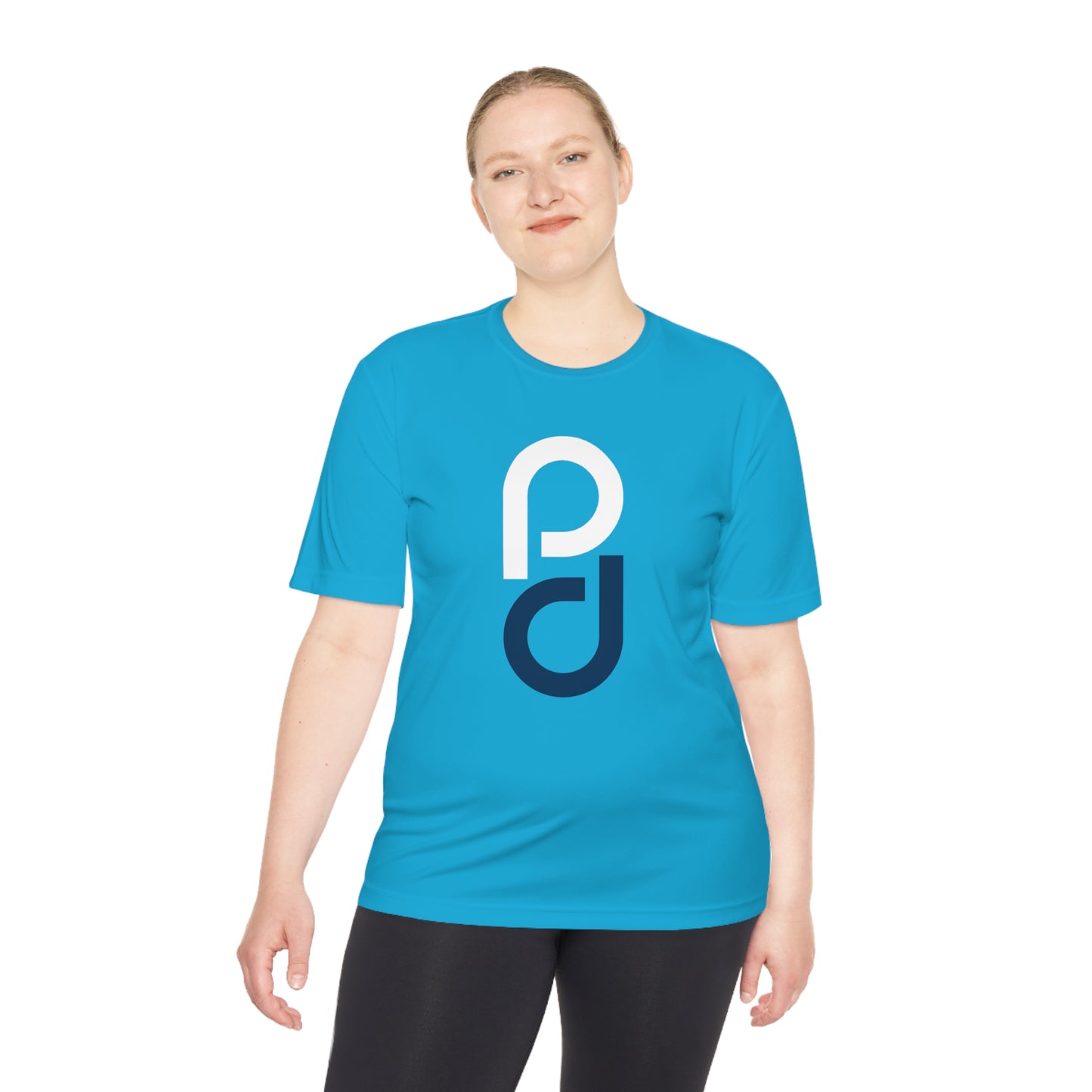PD Pickleball Blues III - White Blue Unisex Moisture Wicking Tee
