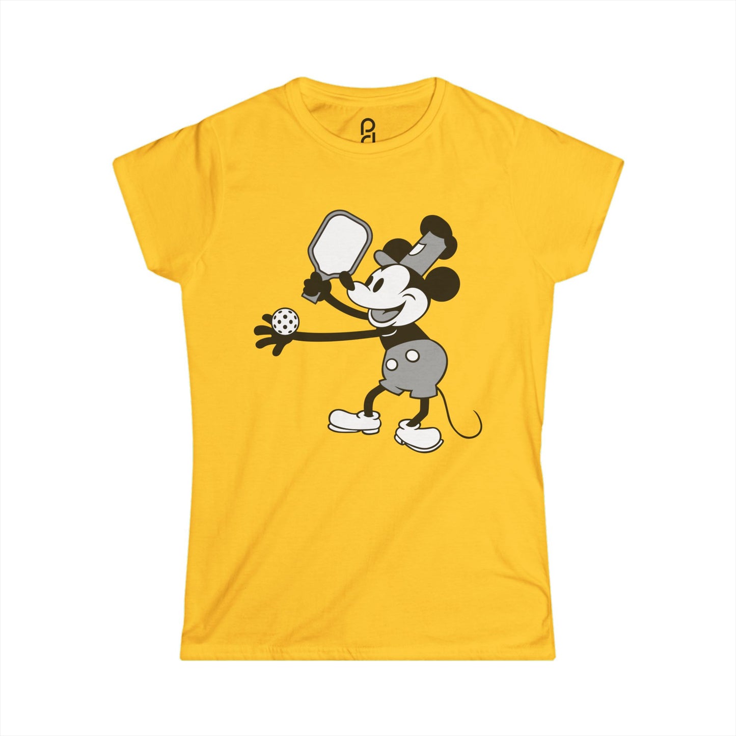 Steamboat Mickey Pickleball Women's Softstyle Tee