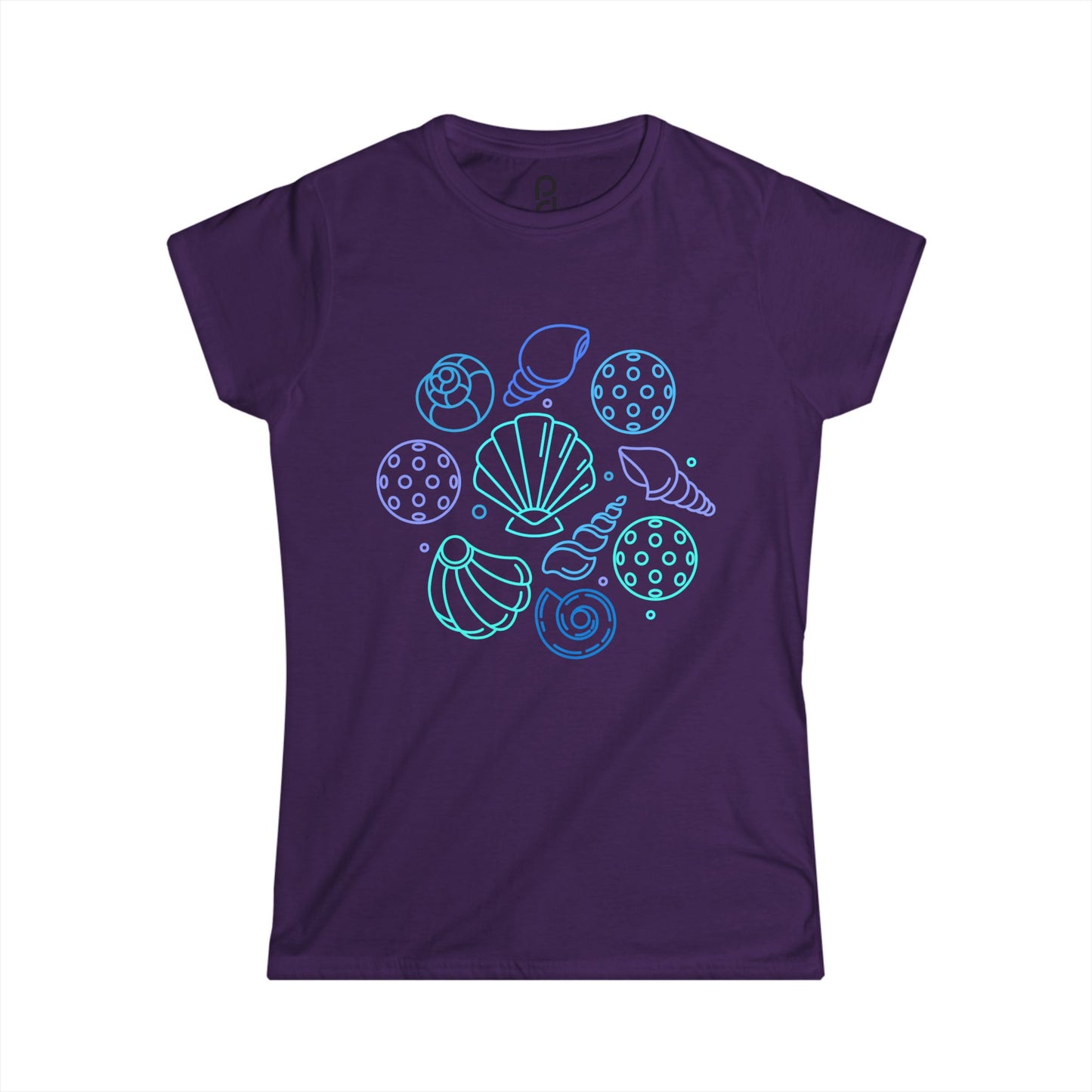 Pickleball Seashells Women's Softstyle Tee