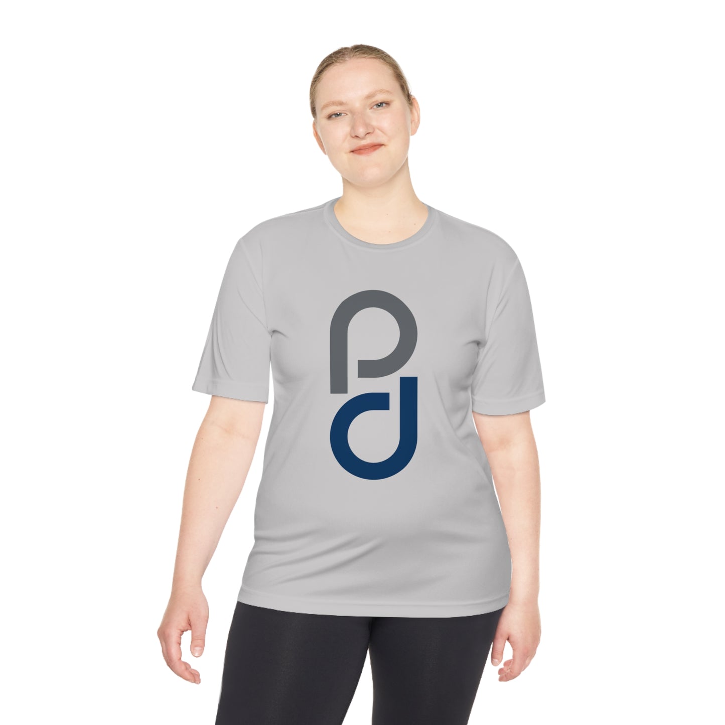 PD Pickleball Blues II - Gray Blue Unisex Moisture Wicking Tee