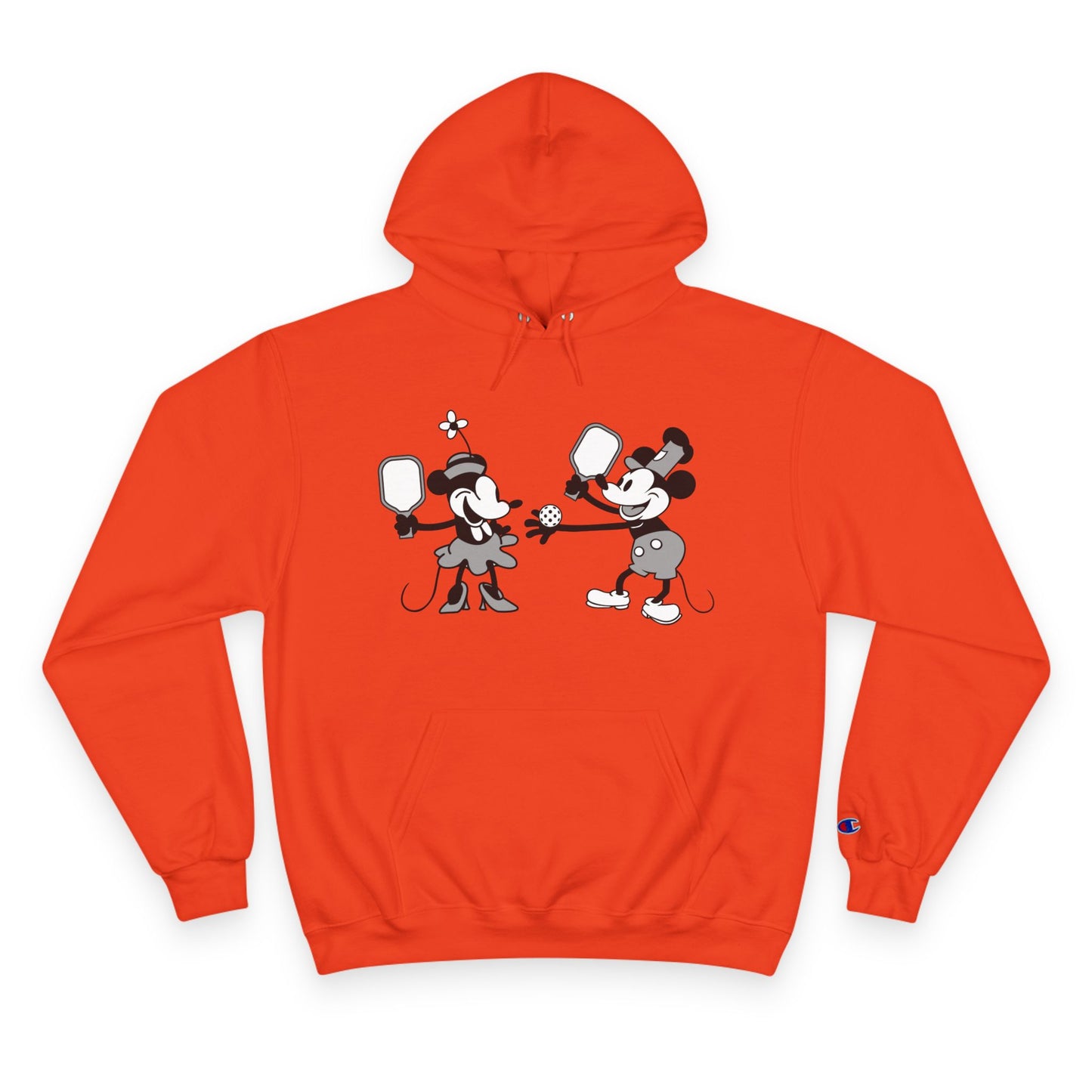 Steamboat Mickey Pickleball Game Unisex Champion Hoodie