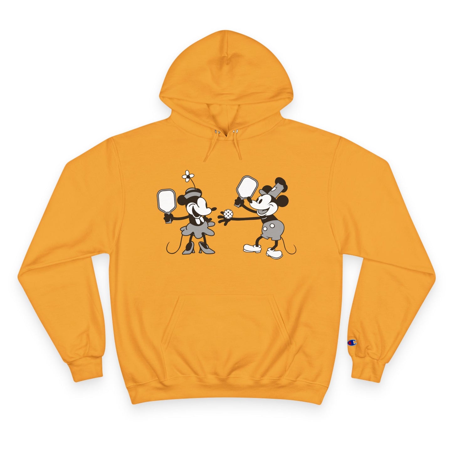 Steamboat Mickey Pickleball Game Unisex Champion Hoodie