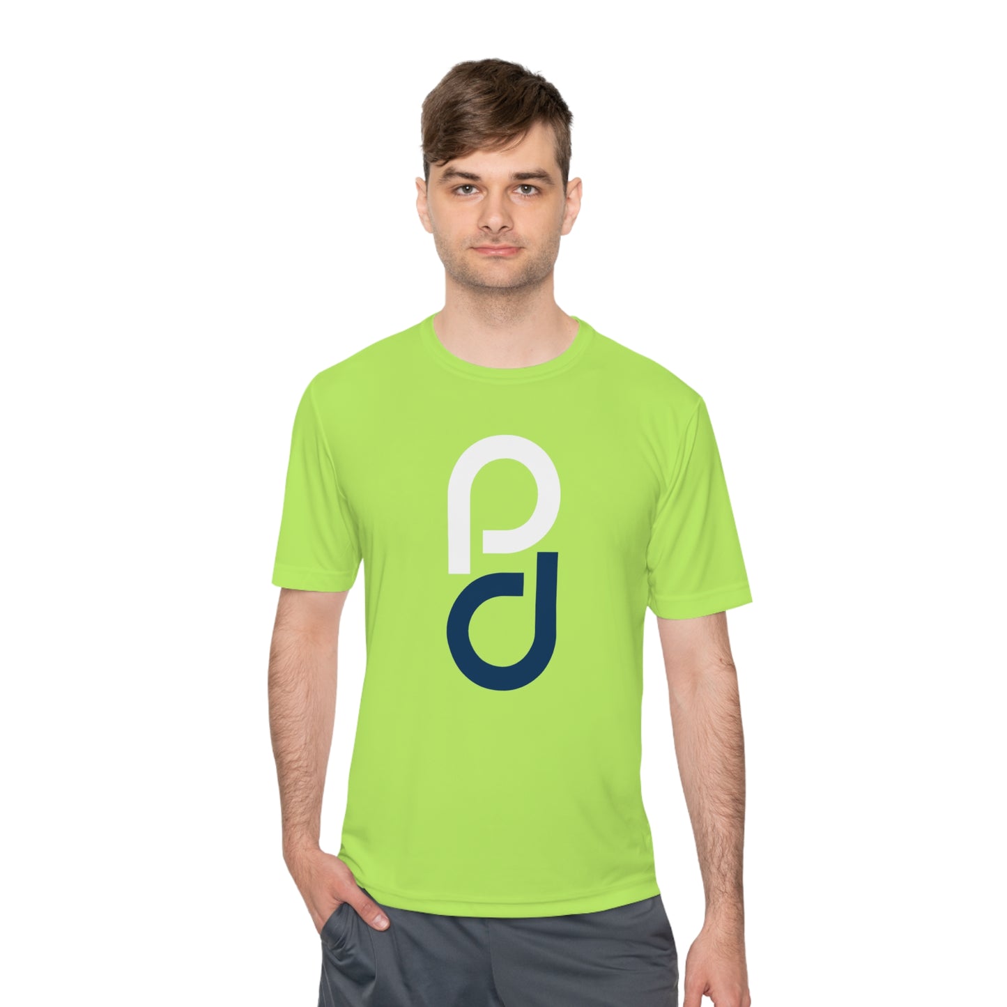 PD Pickleball Blues III - White Blue Unisex Moisture Wicking Tee