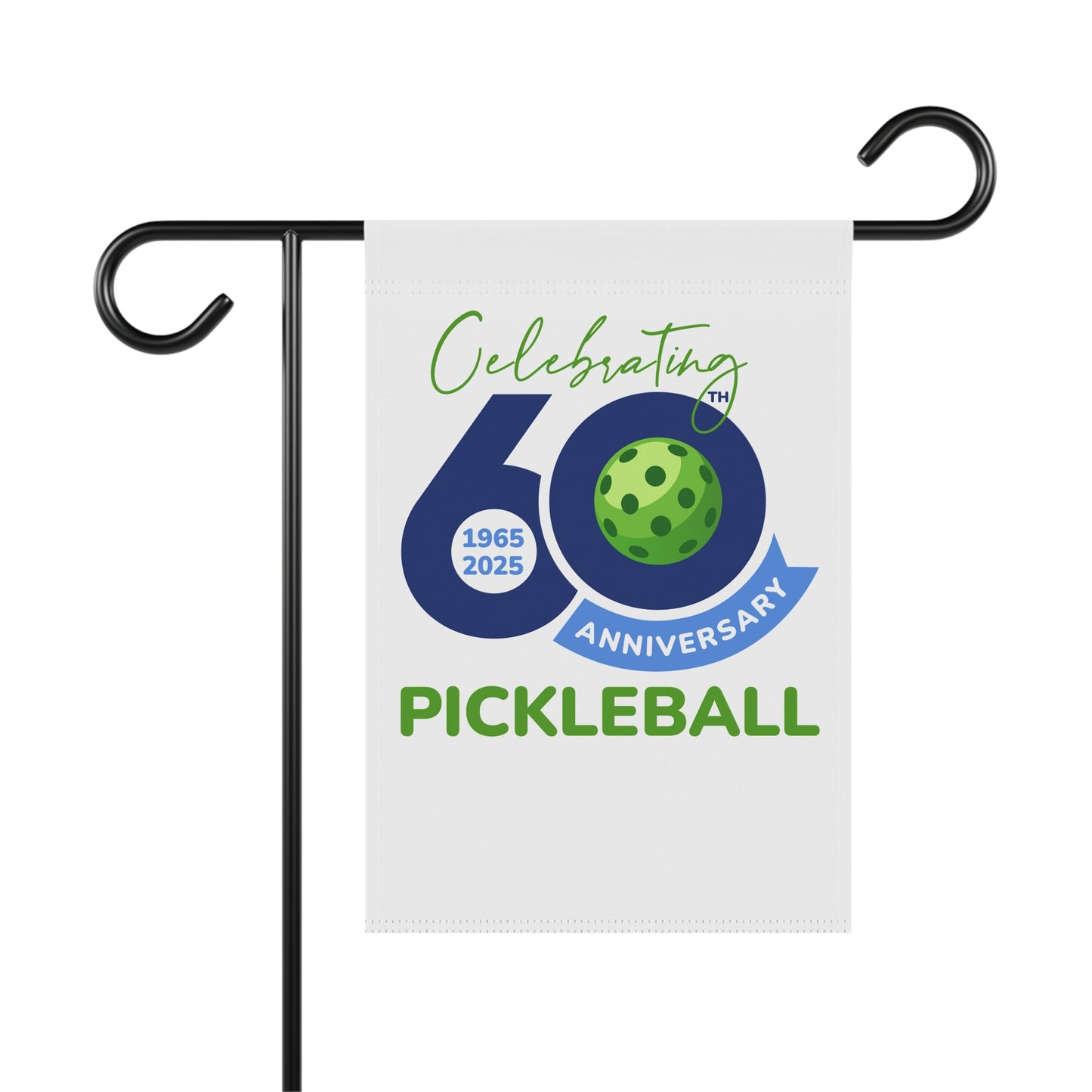 60th Anniversary Pickleball Garden Banner