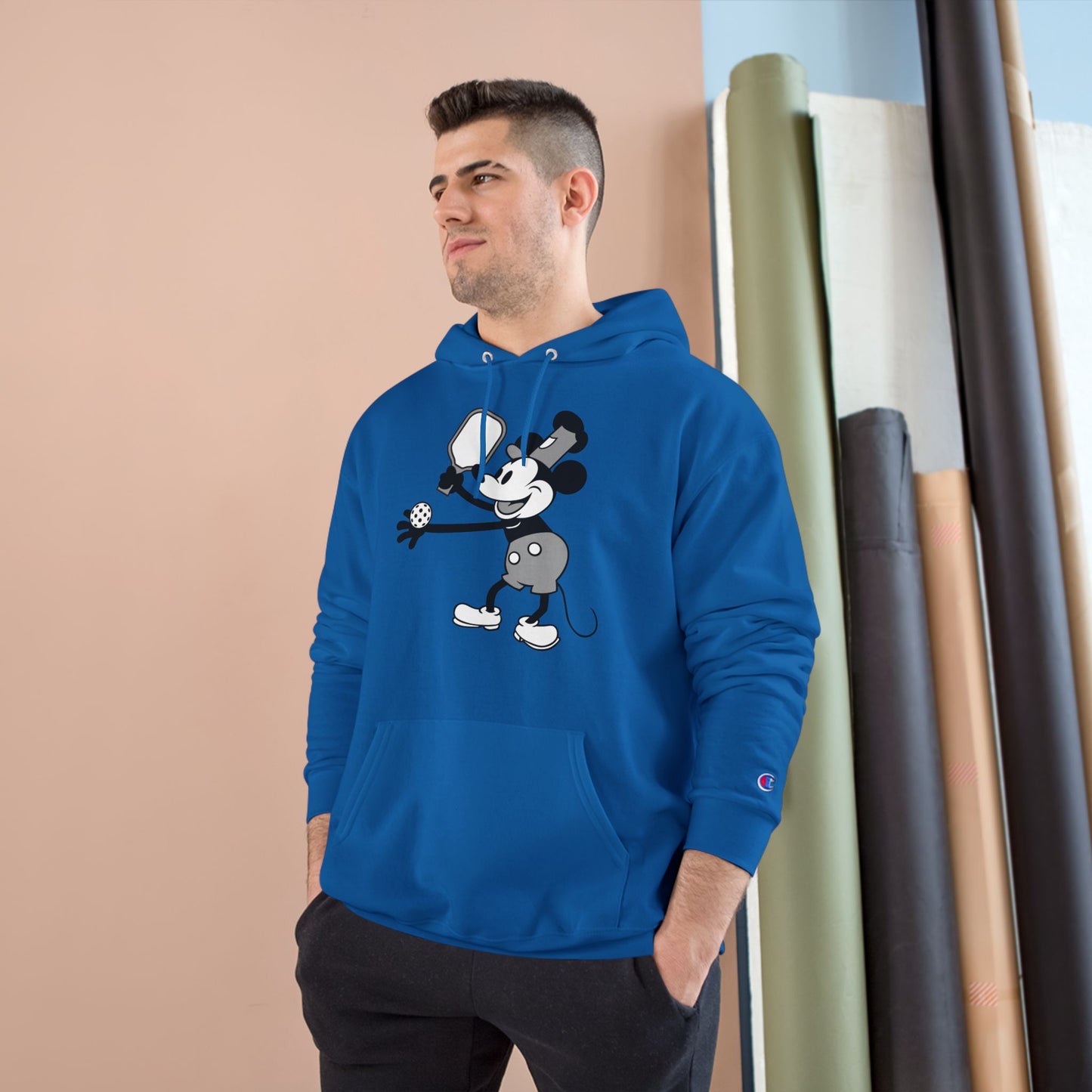 Steamboat Mickey Pickleball Unisex Champion Hoodie