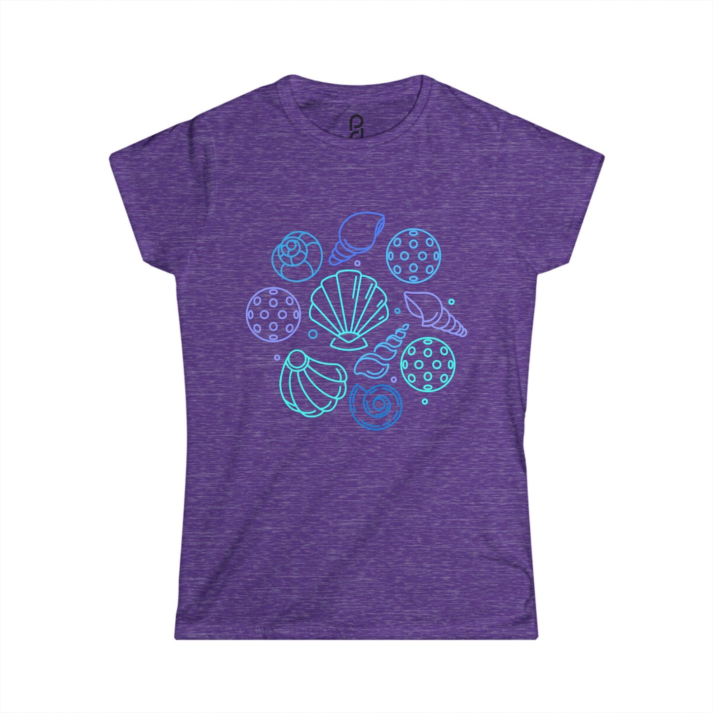 Pickleball Seashells Women's Softstyle Tee