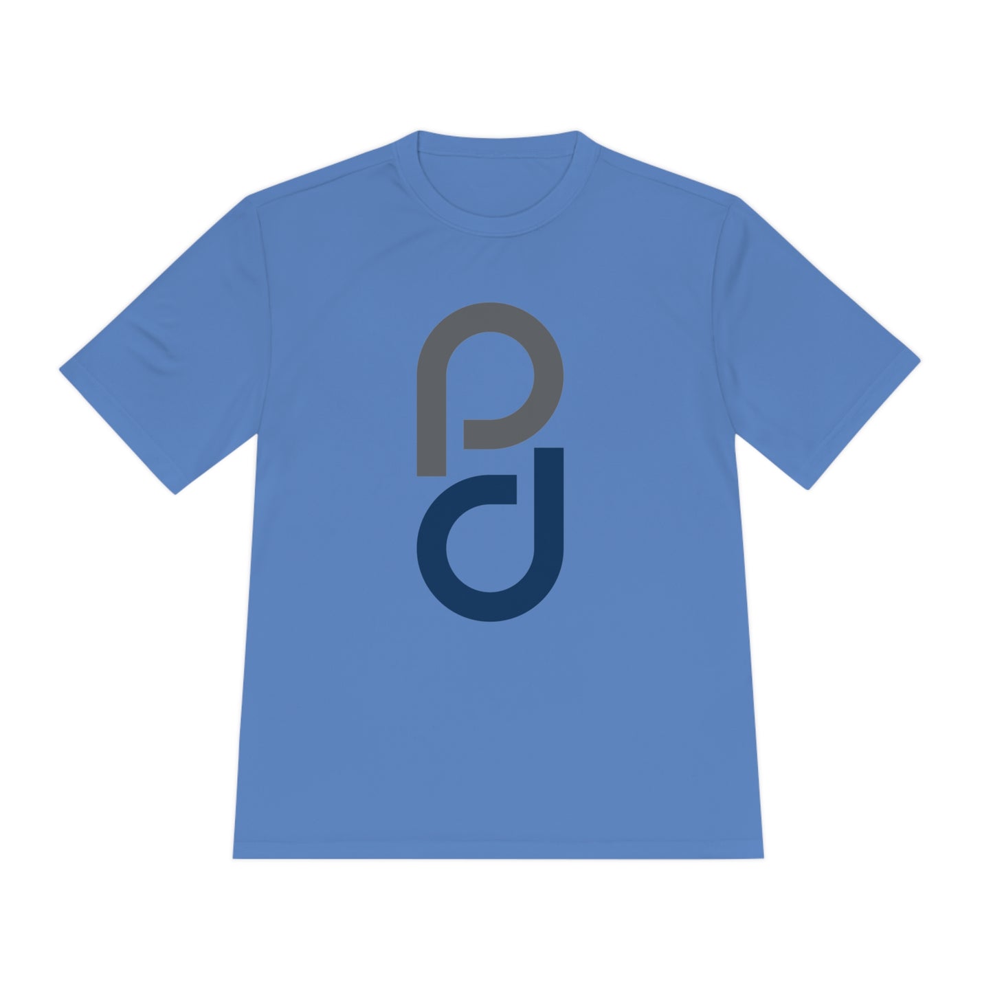 PD Pickleball Blues II - Gray Blue Unisex Moisture Wicking Tee