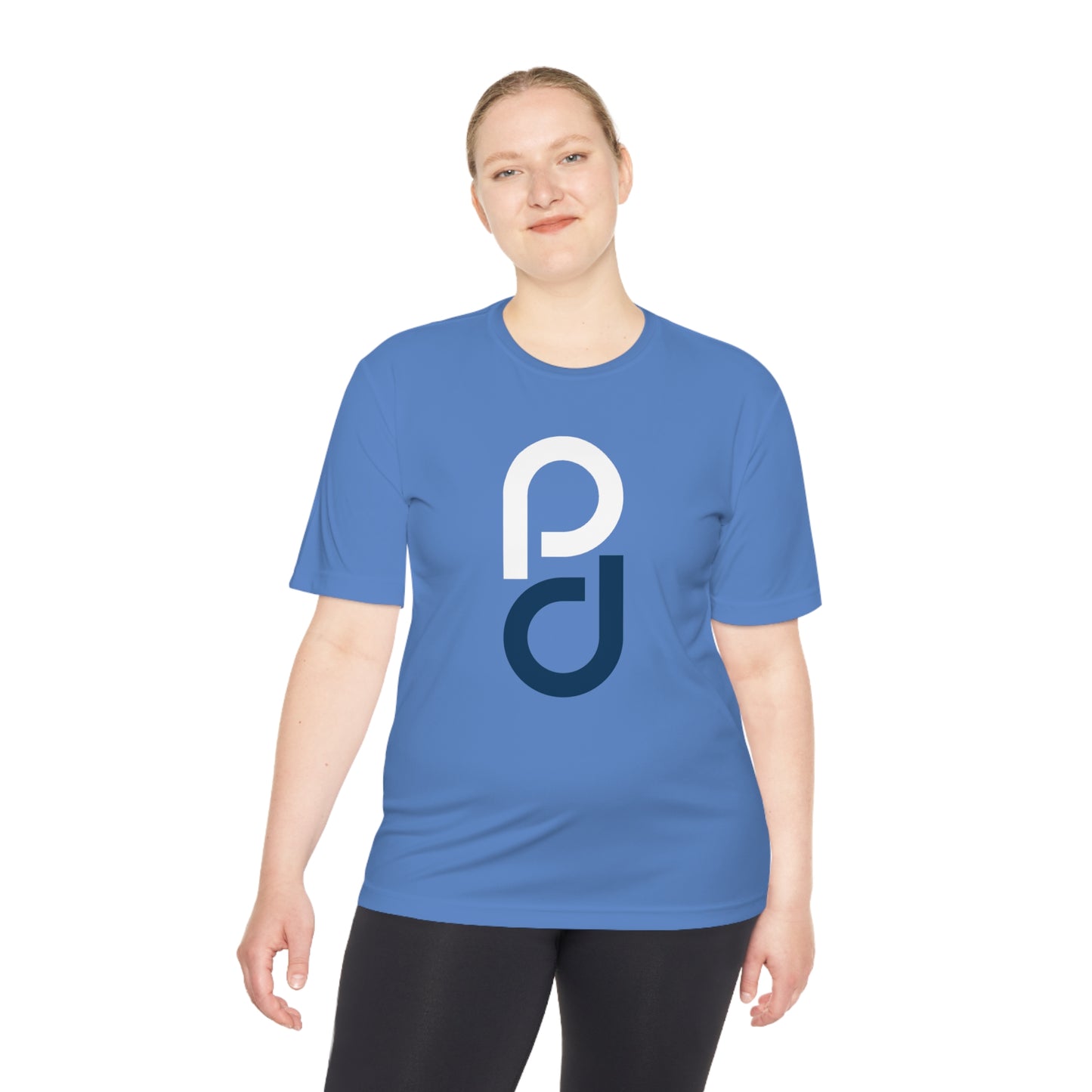 PD Pickleball Blues III - White Blue Unisex Moisture Wicking Tee