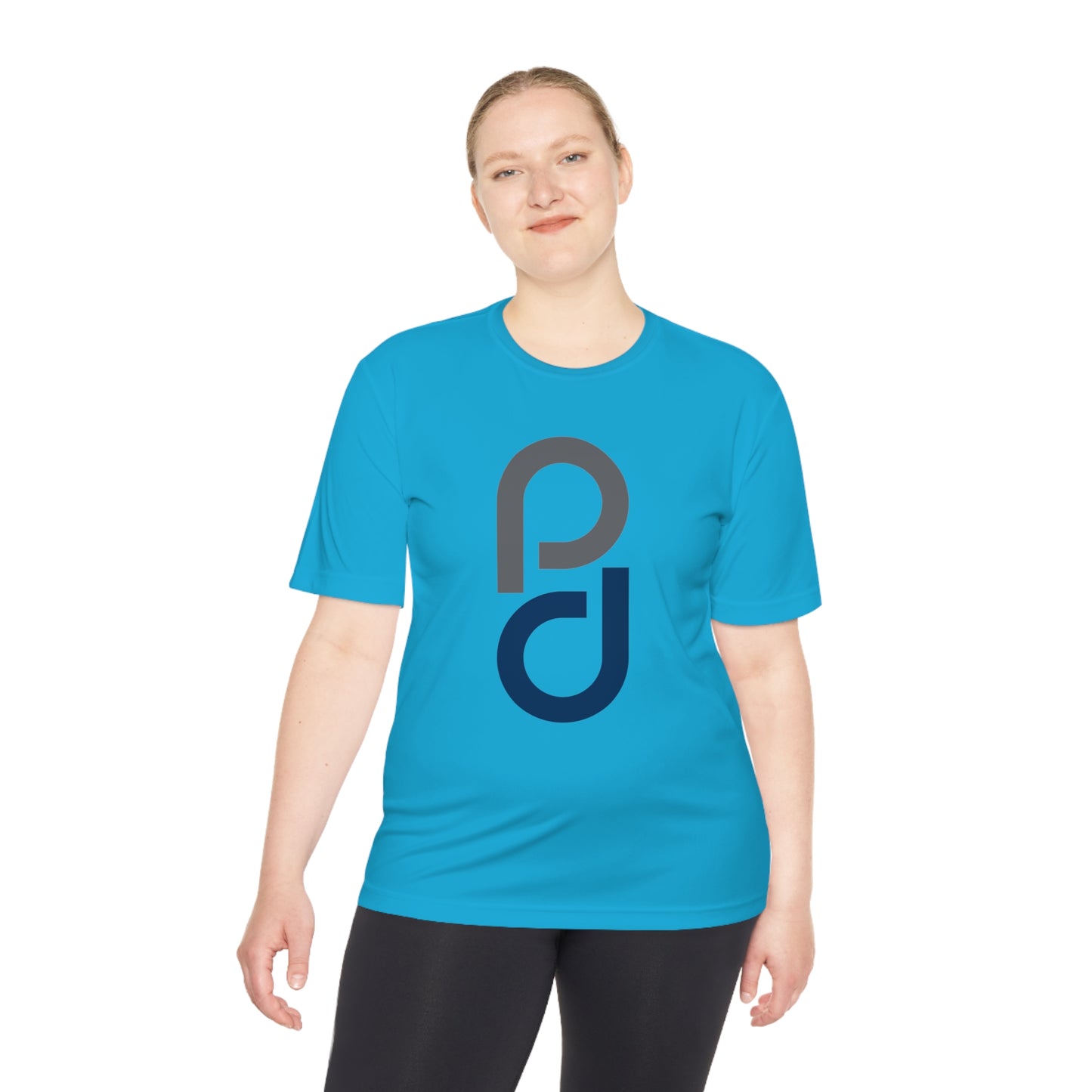 PD Pickleball Blues II - Gray Blue Unisex Moisture Wicking Tee