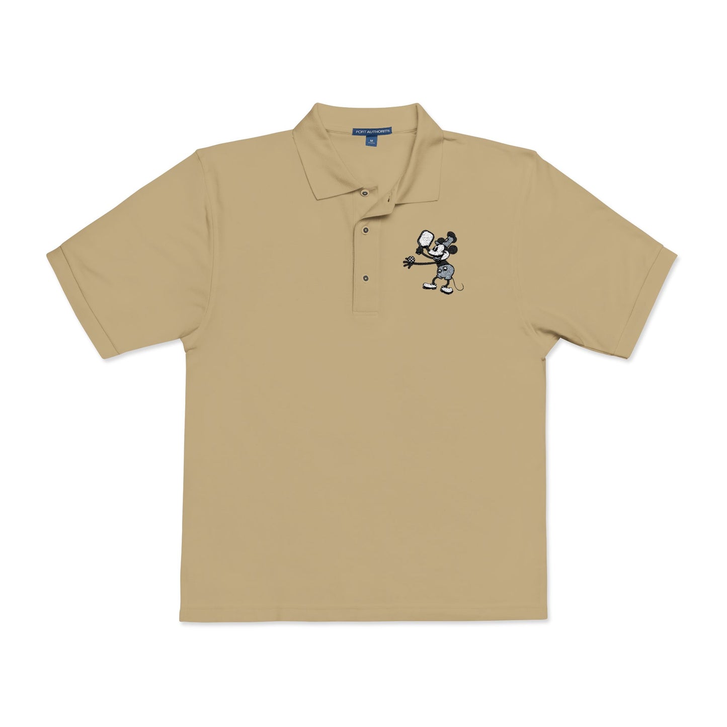 Steamboat Mickey Pickleball Embroidered Unisex Polo Shirt