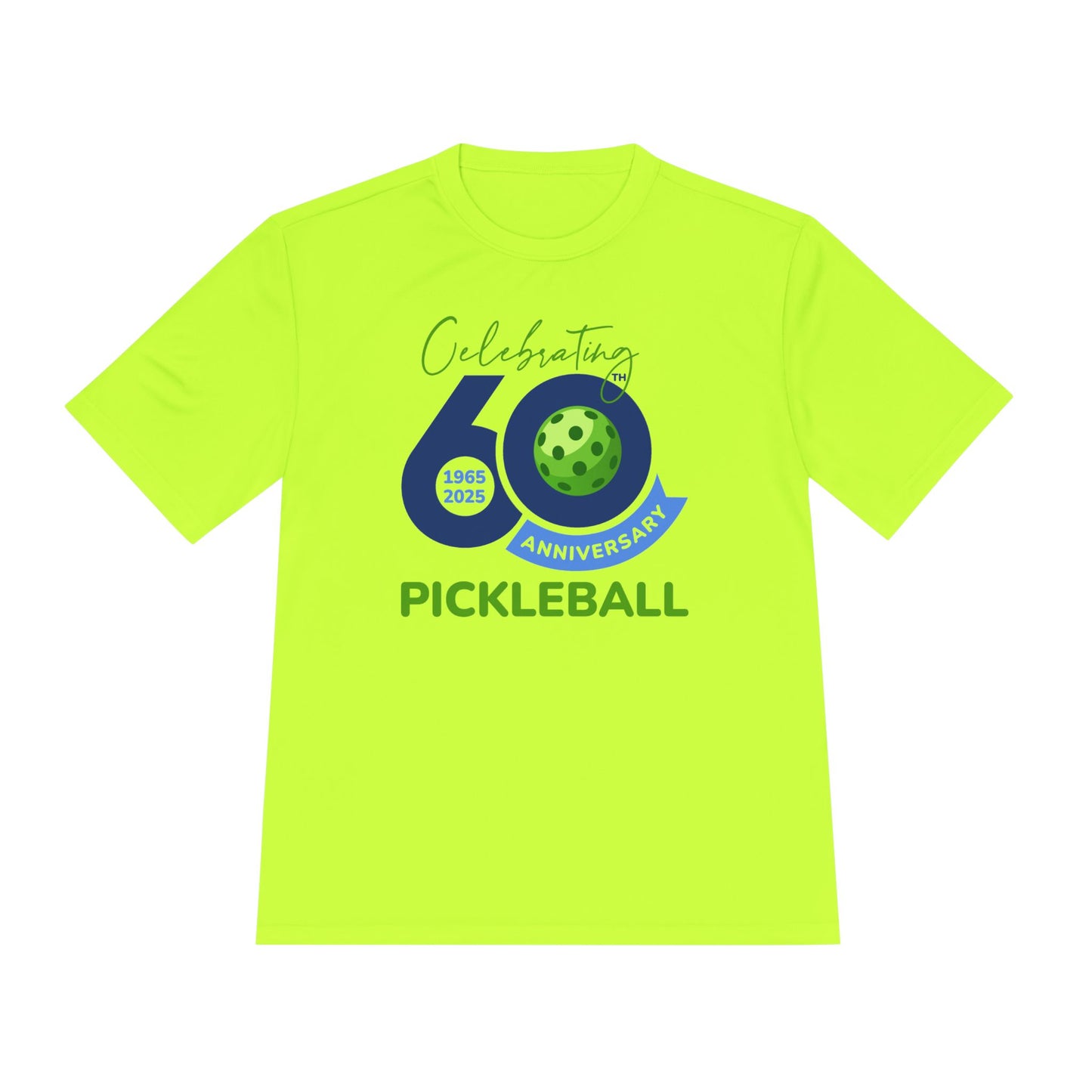 60th Anniversary Pickleball Unisex Moisture Wicking Tee